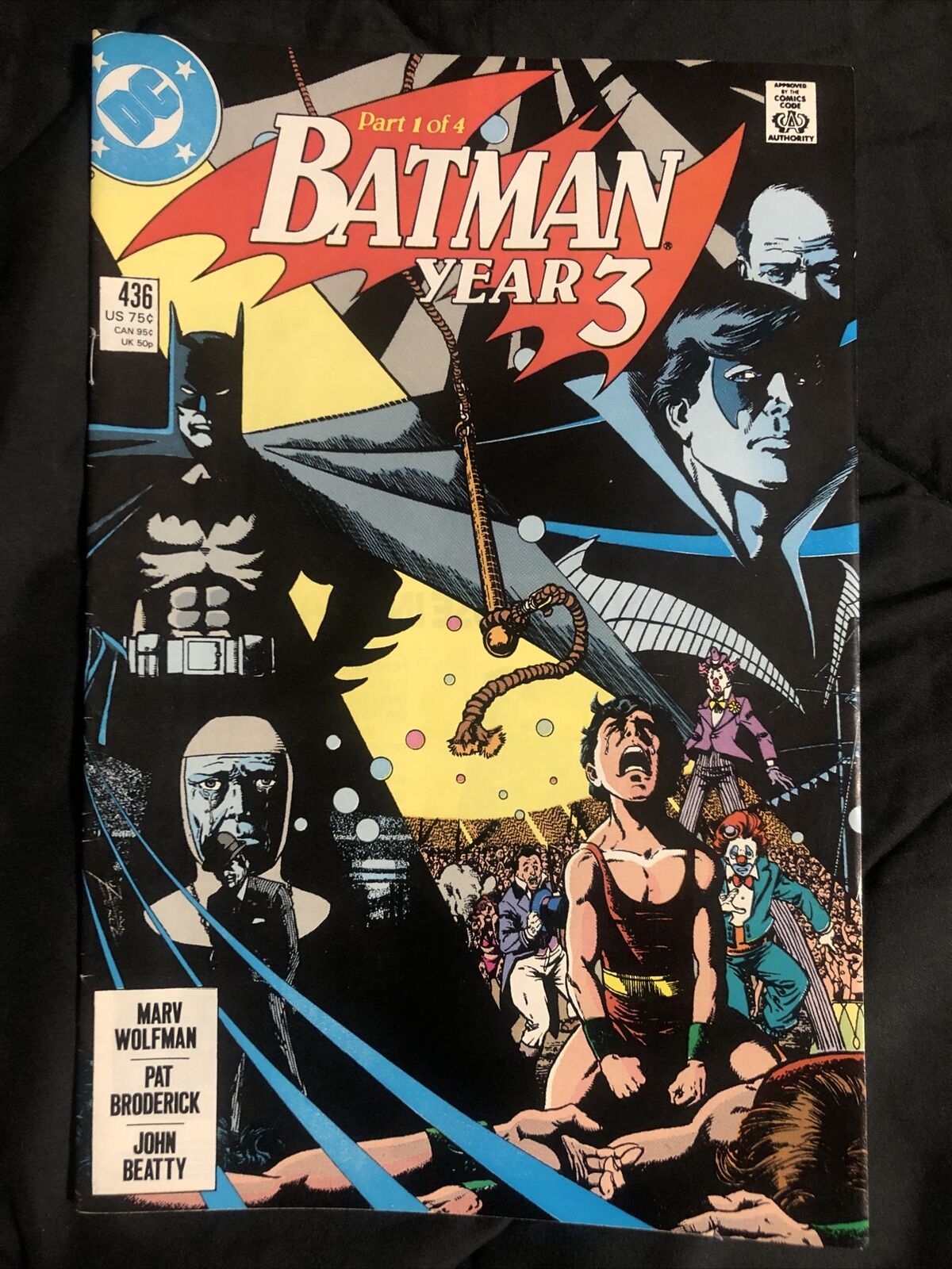 Batman # 436 - 1st Timothy Drake, Batman Year 3 Part 1 HIGH GRADE 1989