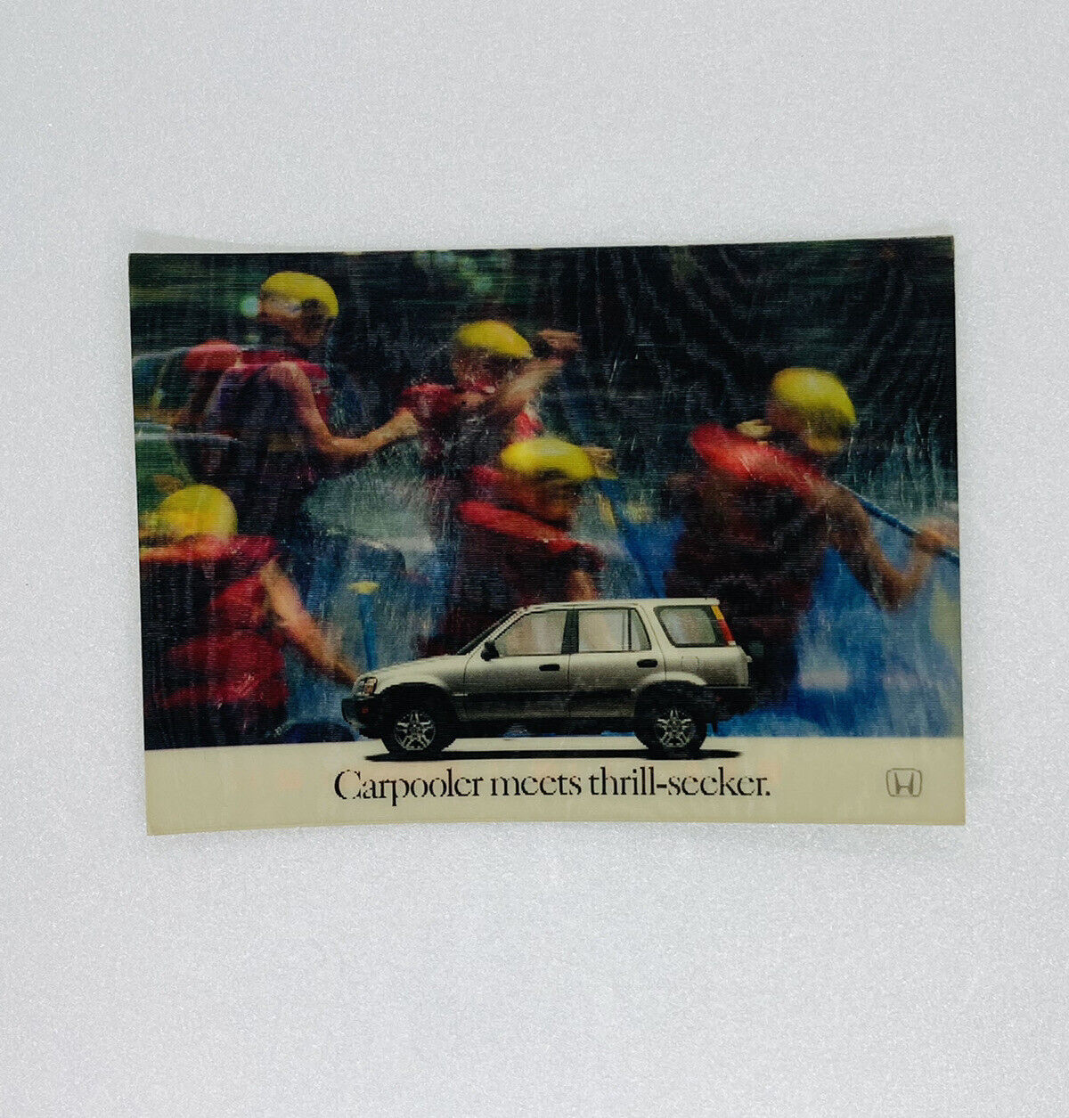 Rare 1996 Honda CRV lenticular Post Card Advertisement Greetings 6x4” P1