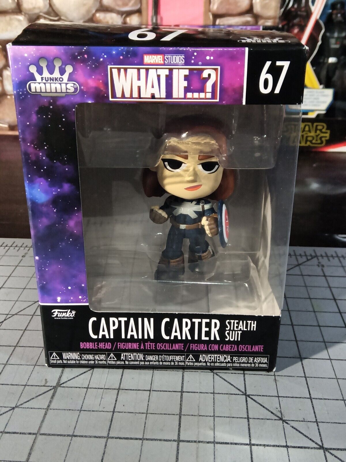 Funko Pop Minis Marvel Captain Carter Stealth Suit What If...?  Pop 67 New
