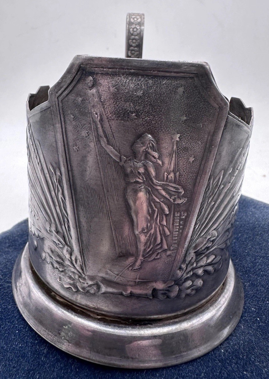 Vintage Soviet Podstakannik Cup Holder Space Rocket, 1960-1970 Years Vintage Soviet Podstakannik Cup Holder Space Rocket, 1960-1970 Years