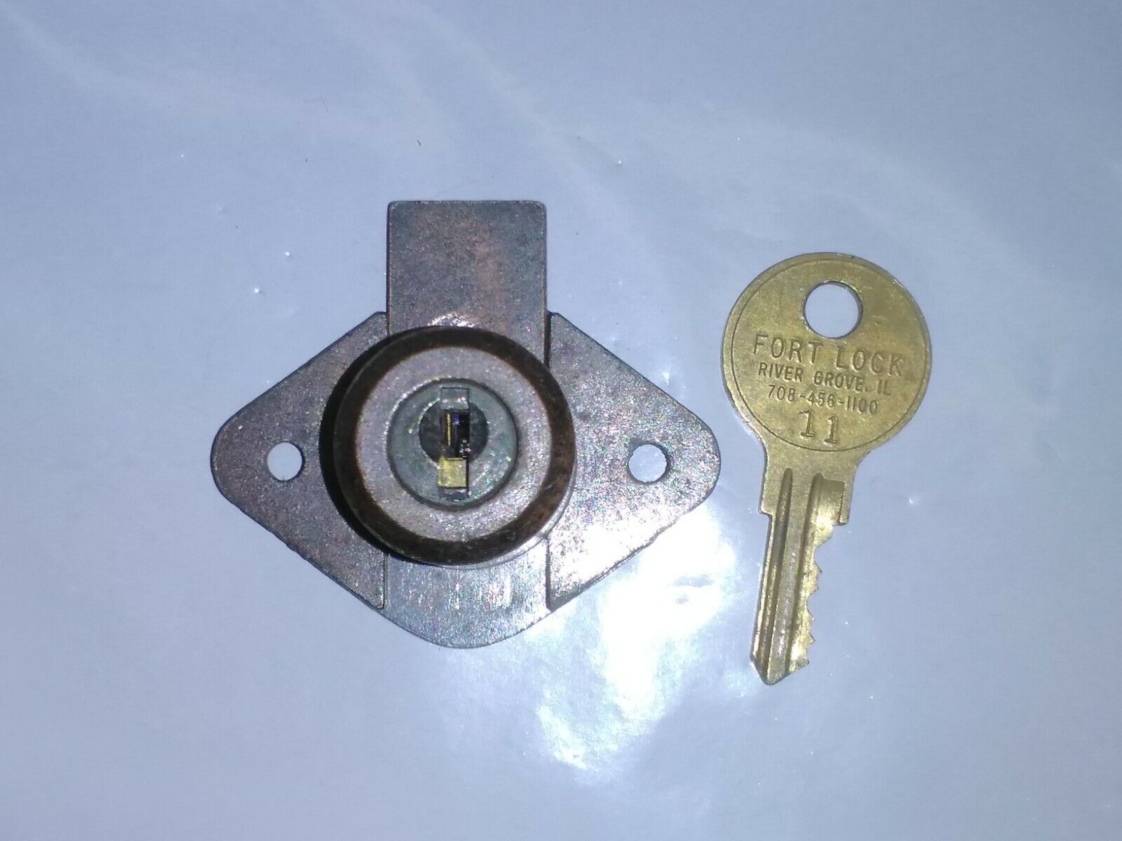 Antique Slot Machine Lock w/ Key Replacement 