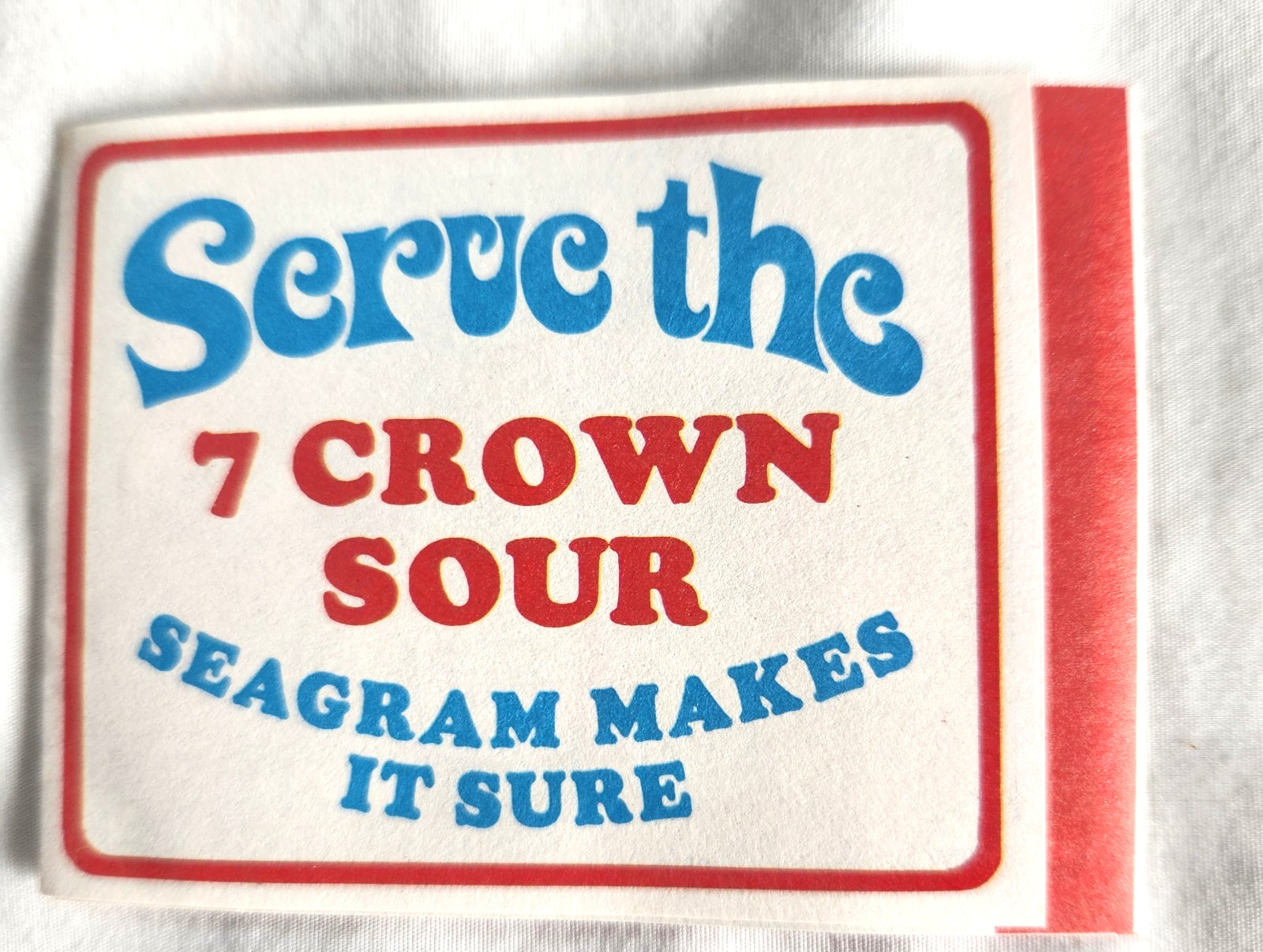 Seagram 7 Collectible Advertising Multifolded Insert Seagram 7 Collectible Advertising Multifolded Insert
