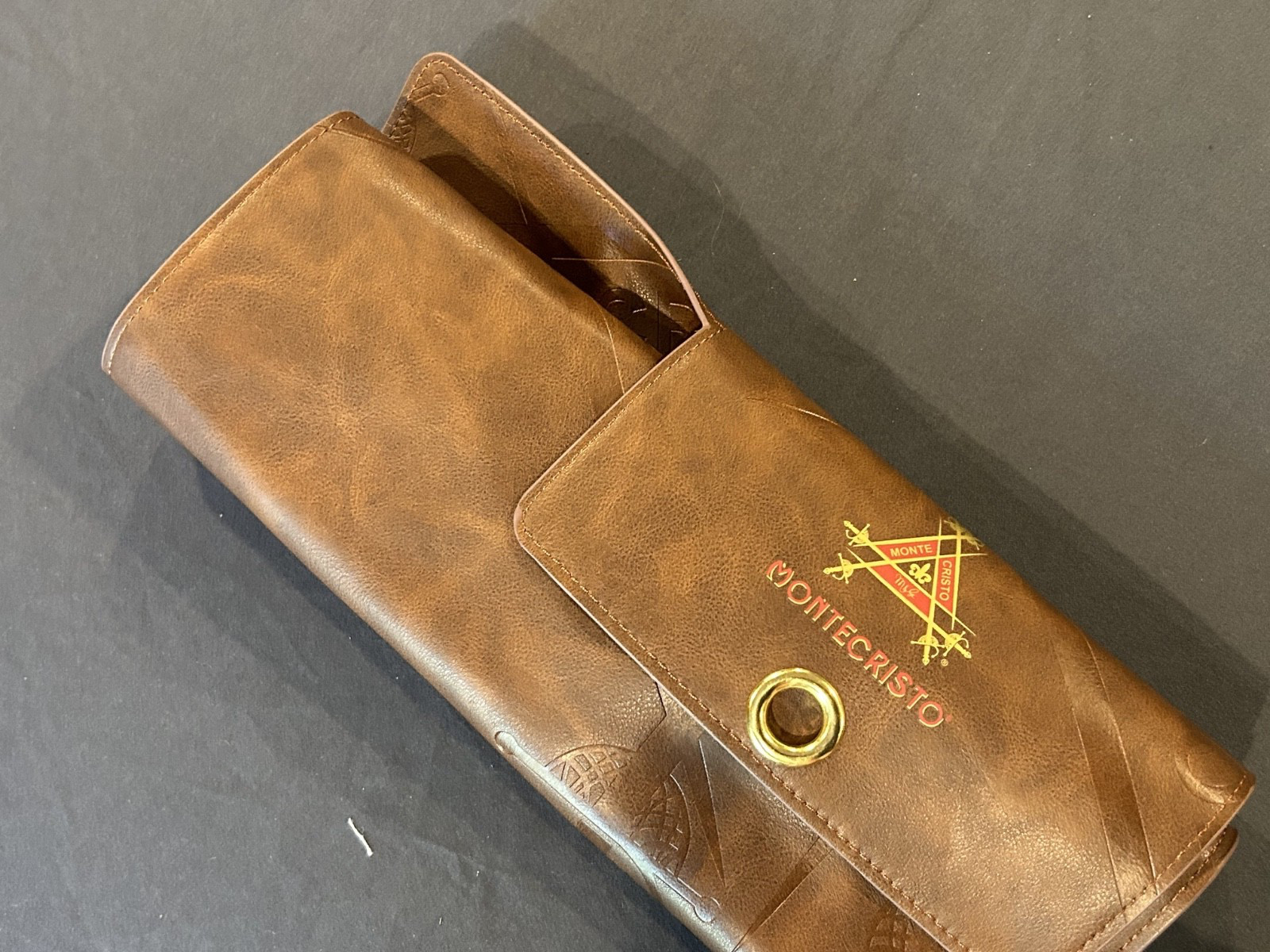 Vintage Montecristo Rich Brown Leather Travel Humidor Cigar Case 17.5 x 11.5 Vintage Montecristo Rich Brown Leather Travel Humidor Cigar Case 17.5 x 11.5
