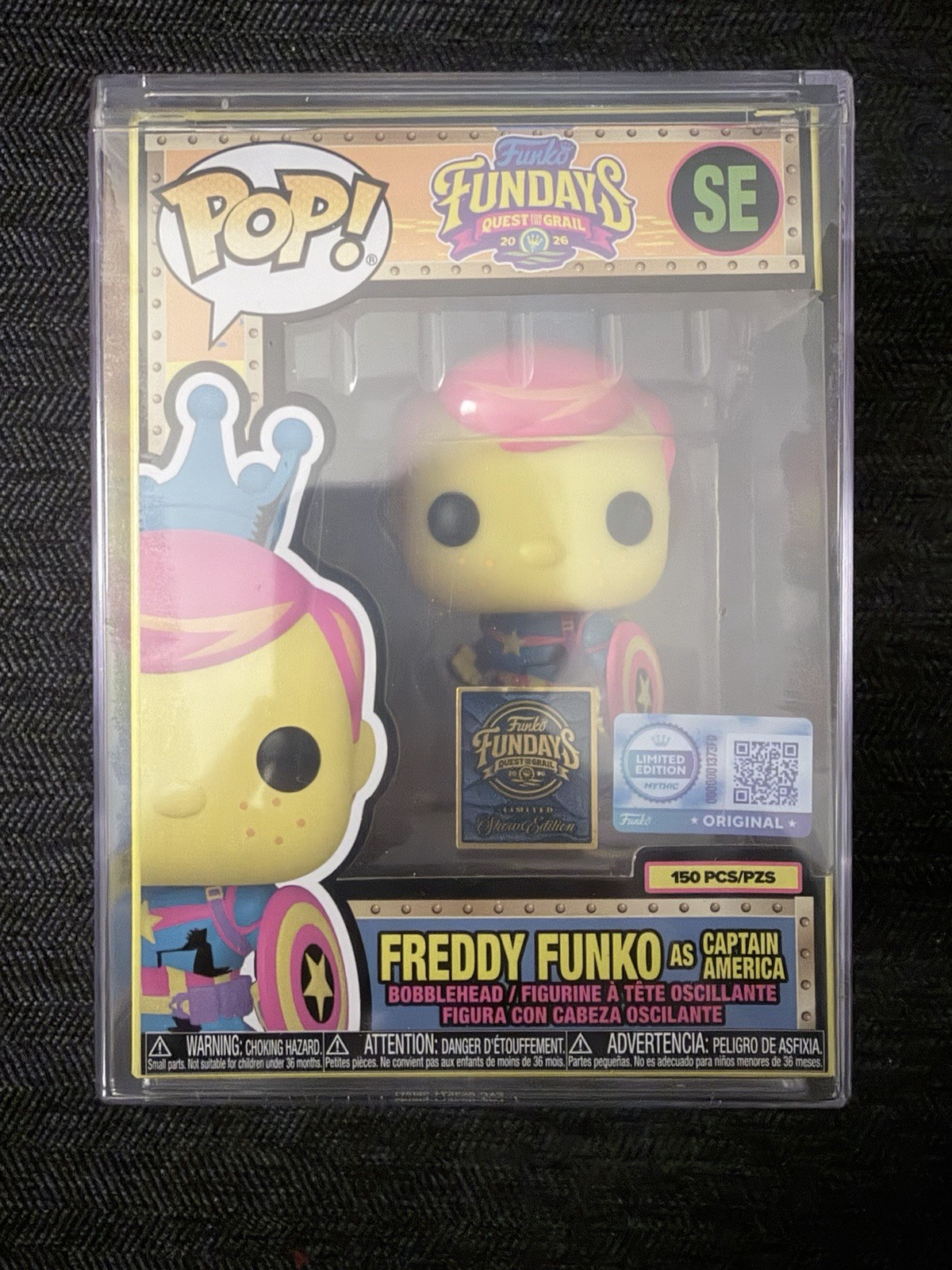 Funko Pop Freddy Funko as Captain America Vinyl Fundays SDCC 2026 LE 150 SEALED Funko Pop Freddy Funko as Captain America Vinyl Fundays SDCC 2026 LE 150 SEALED