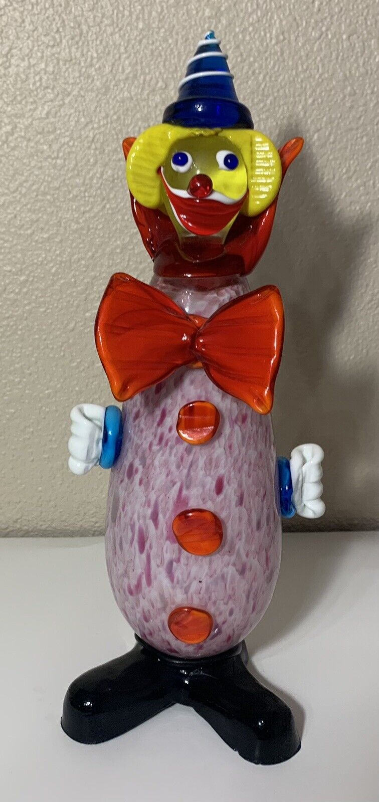 PRISTINE VINTAGE MURANO Hand-Blown Glass Clown from Italy … COLLECTORS PIECE