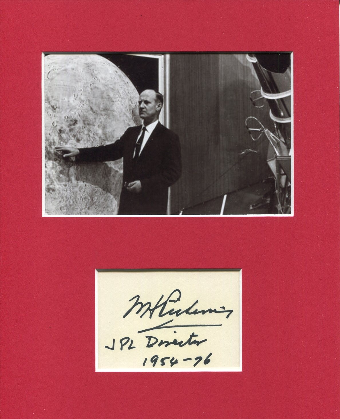 William Bill Pickering Rocket Scientist NASA JPL Space Signed Autograph Photo William Bill Pickering Rocket Scientist NASA JPL Space Signed Autograph Photo