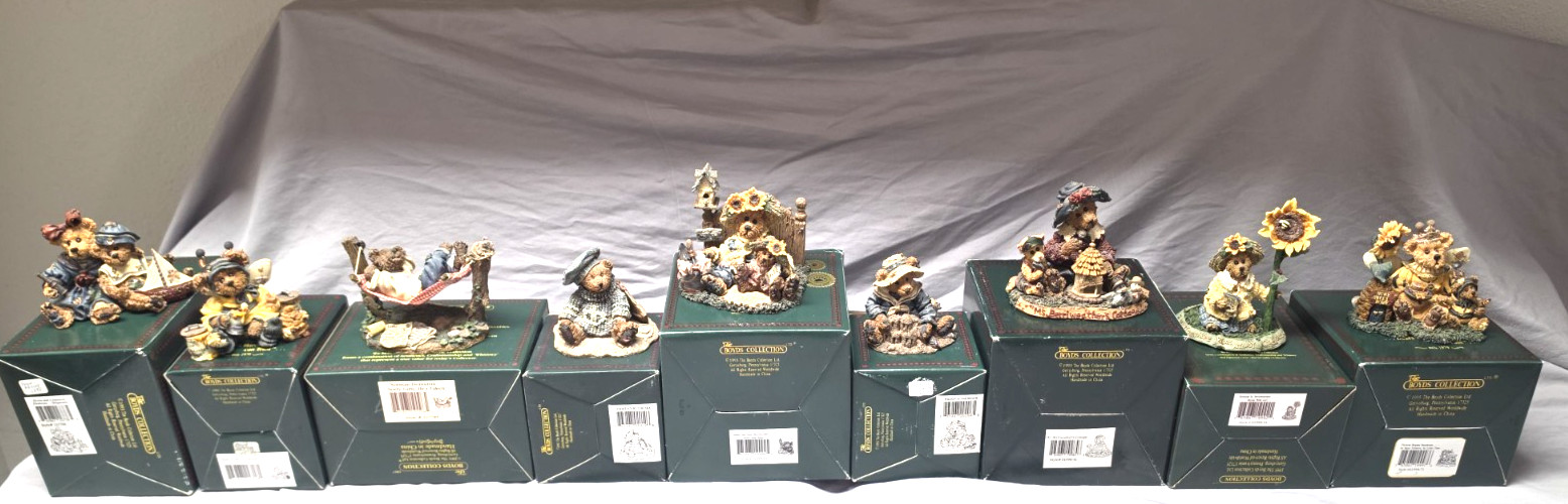 Lot of 9 Boyd's Bears & Friends Bearstone Figurines orig. box Outdoor Activities Lot of 9 Boyd's Bears & Friends Bearstone Figurines orig. box Outdoor Activities