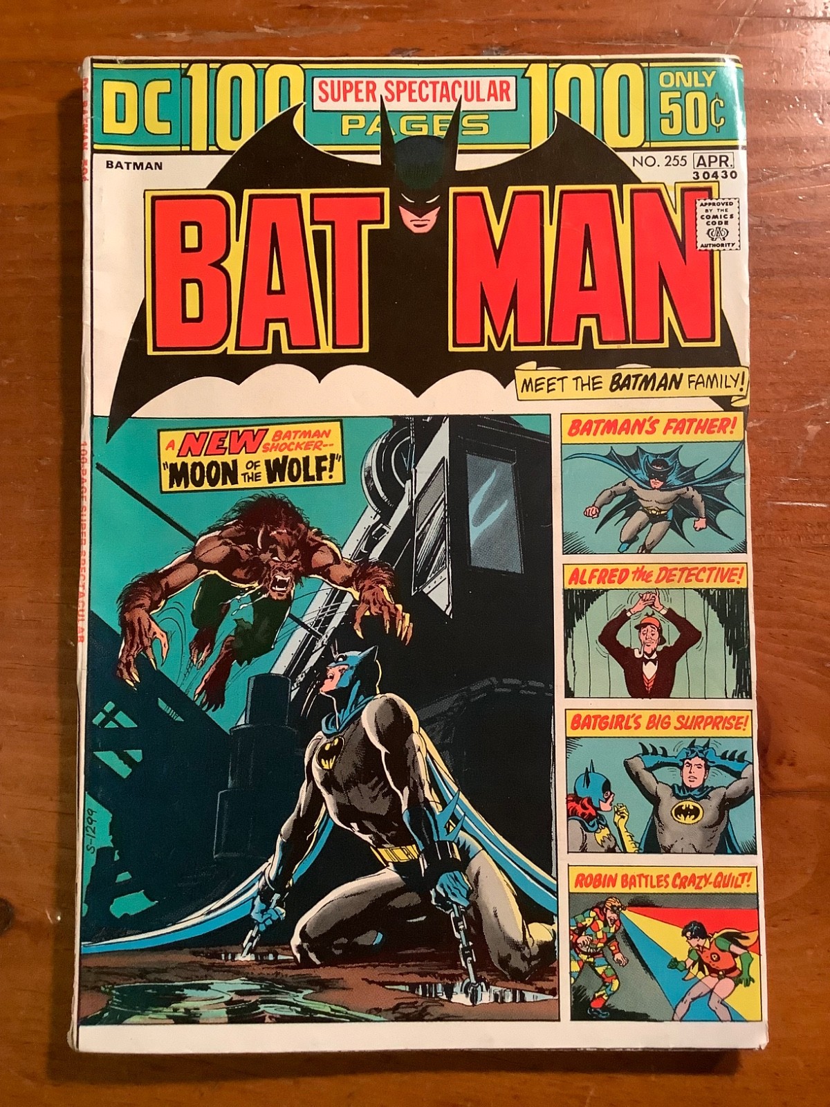 BATMAN #255 DC 100 Page Giant - 1st Anthony Lupus Werewolf - Neal Adams VG/FN- BATMAN #255 DC 100 Page Giant - 1st Anthony Lupus Werewolf - Neal Adams VG/FN-