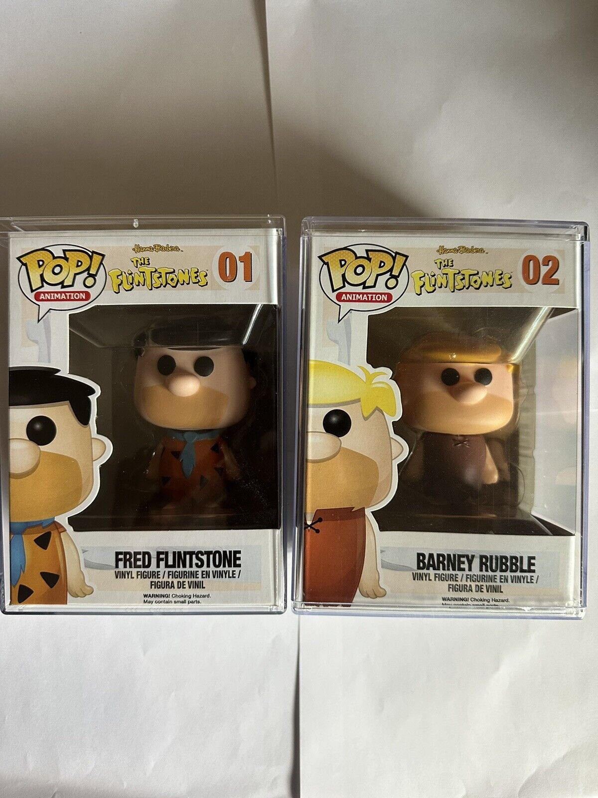 Fred Flintstone #1 And Barney Rumble #2 Funko Pop Vinyl: The Flintstones