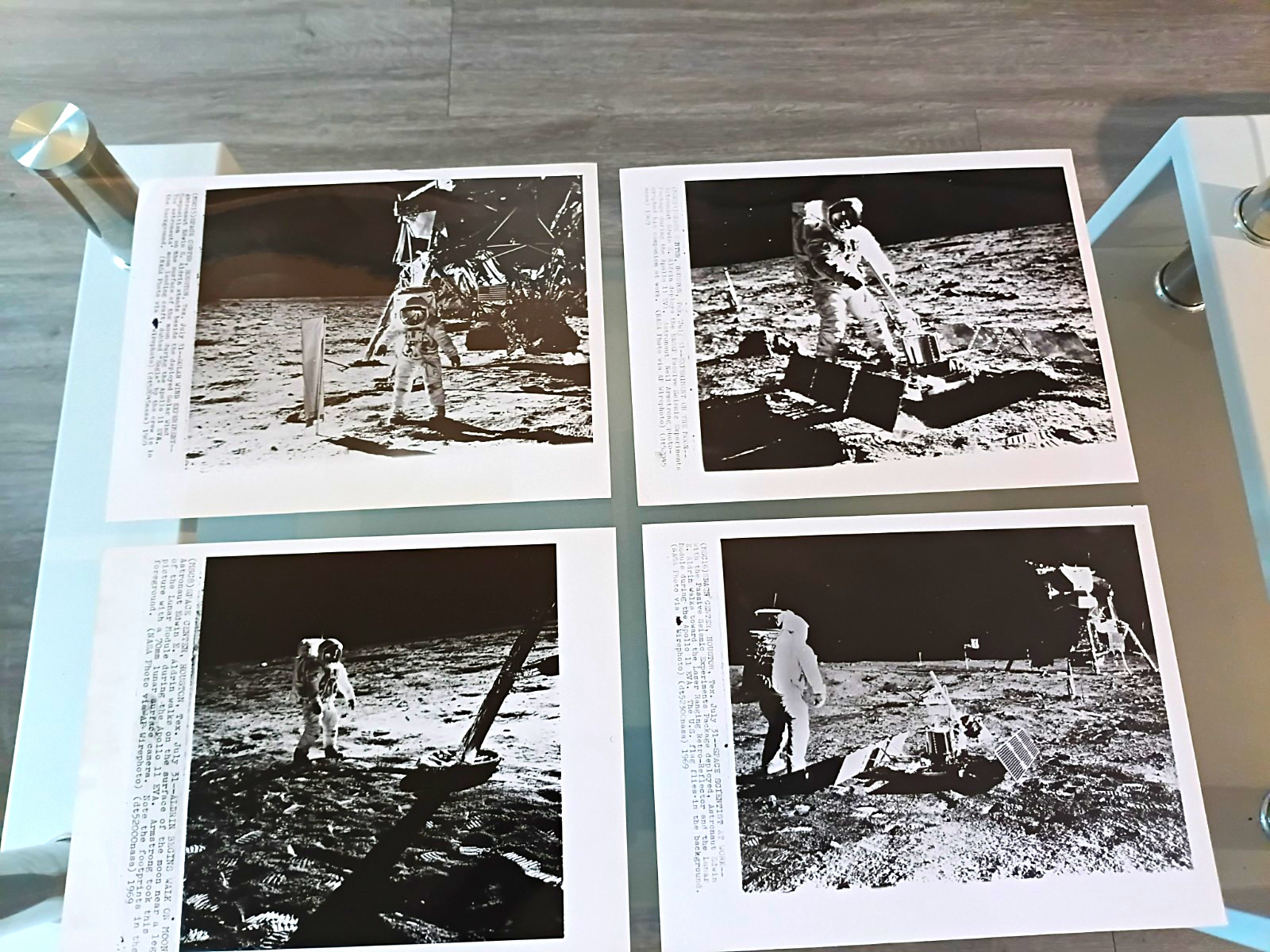 Vintage 1969 NASA Apollo 11 Wirephoto Lot (4) Buzz Aldrin Moon Landing AP Press Vintage 1969 NASA Apollo 11 Wirephoto Lot (4) Buzz Aldrin Moon Landing AP Press