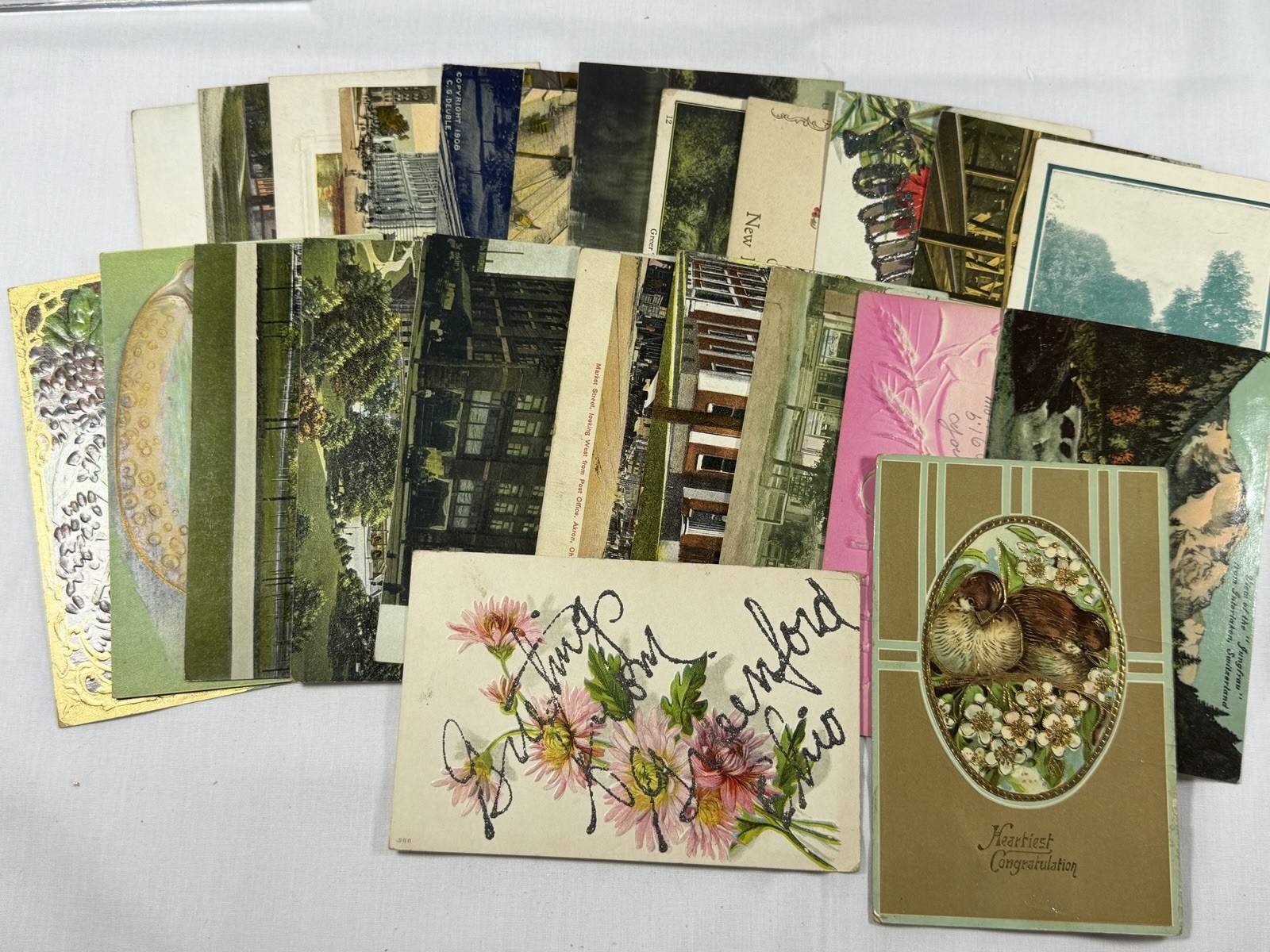 LOT Of 24 Vintage Post Cards | Circa 1910 | Antique | Towns & Locations LOT Of 24 Vintage Post Cards | Circa 1910 | Antique | Towns & Locations