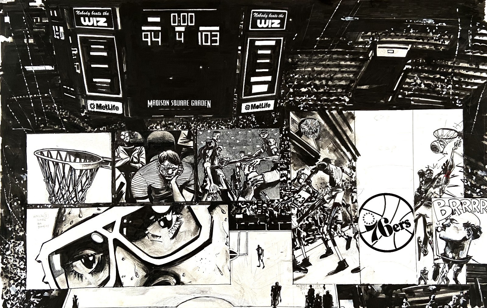 ⭐MICHAEL JORDAN Biography B.O.P. Pages 12 & 13 • Original Graphic Novel Art ⭐MICHAEL JORDAN Biography B.O.P. Pages 12 & 13 • Original Graphic Novel Art
