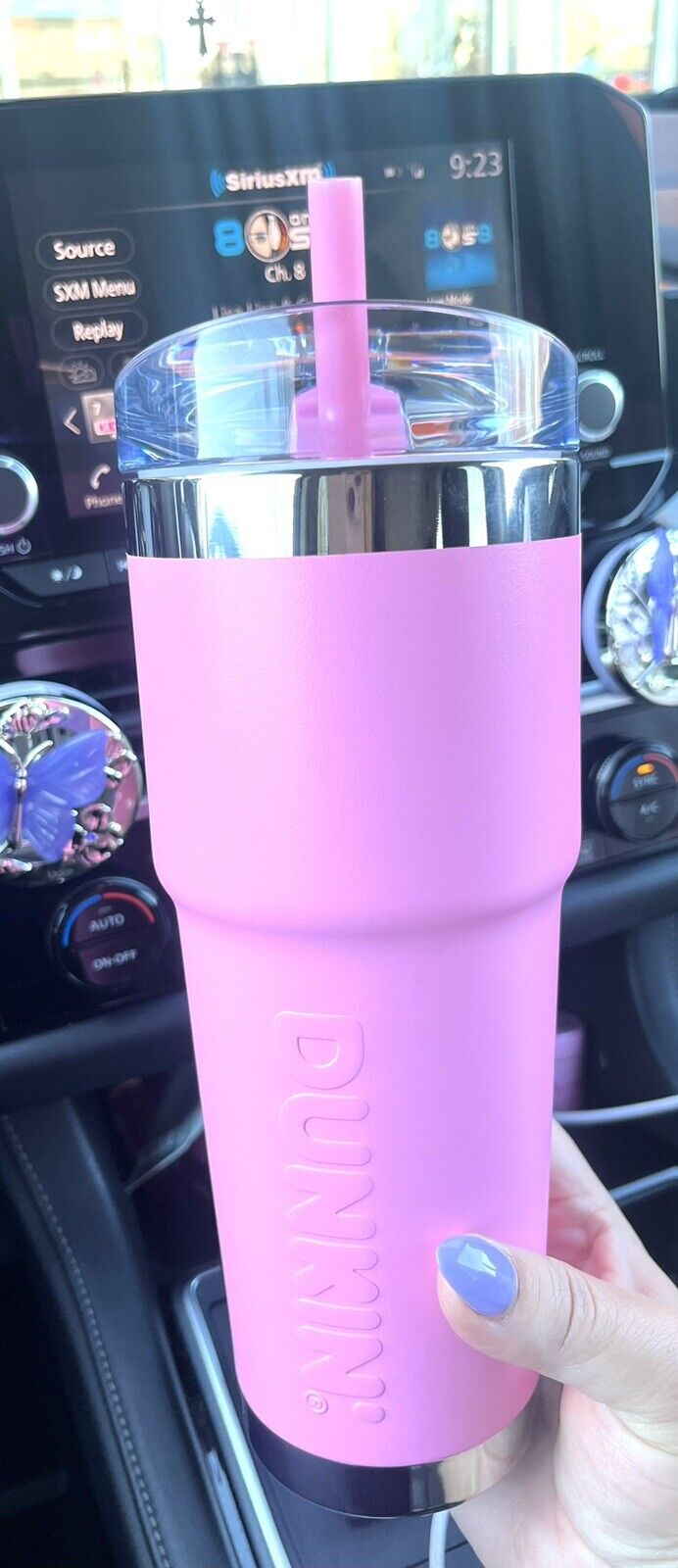 Dunkin 32 oz Insulated Stainless Tumbler Light Pink Coffee Tea Spring Release