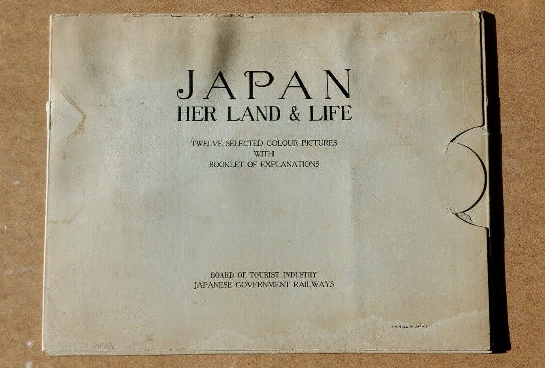 JAPAN - HER LAND AND LIFE 12 COLOR ART PRINTS Japanese Government Railways 1938