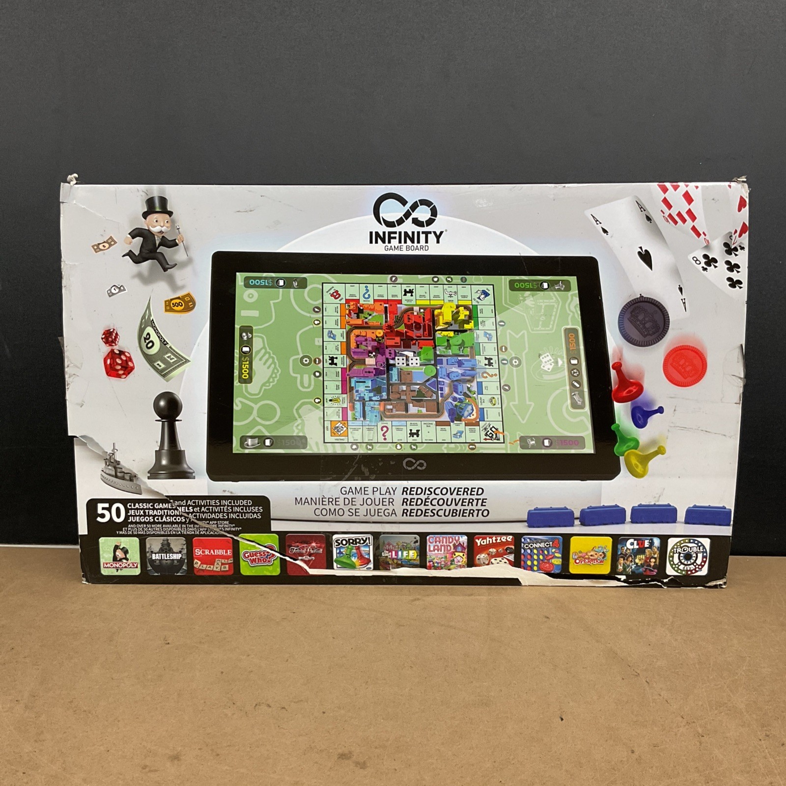 Arcade1Up Infinity Game Board 18.5in Touchscreen OPEN BOX NO HASBRO GAMES