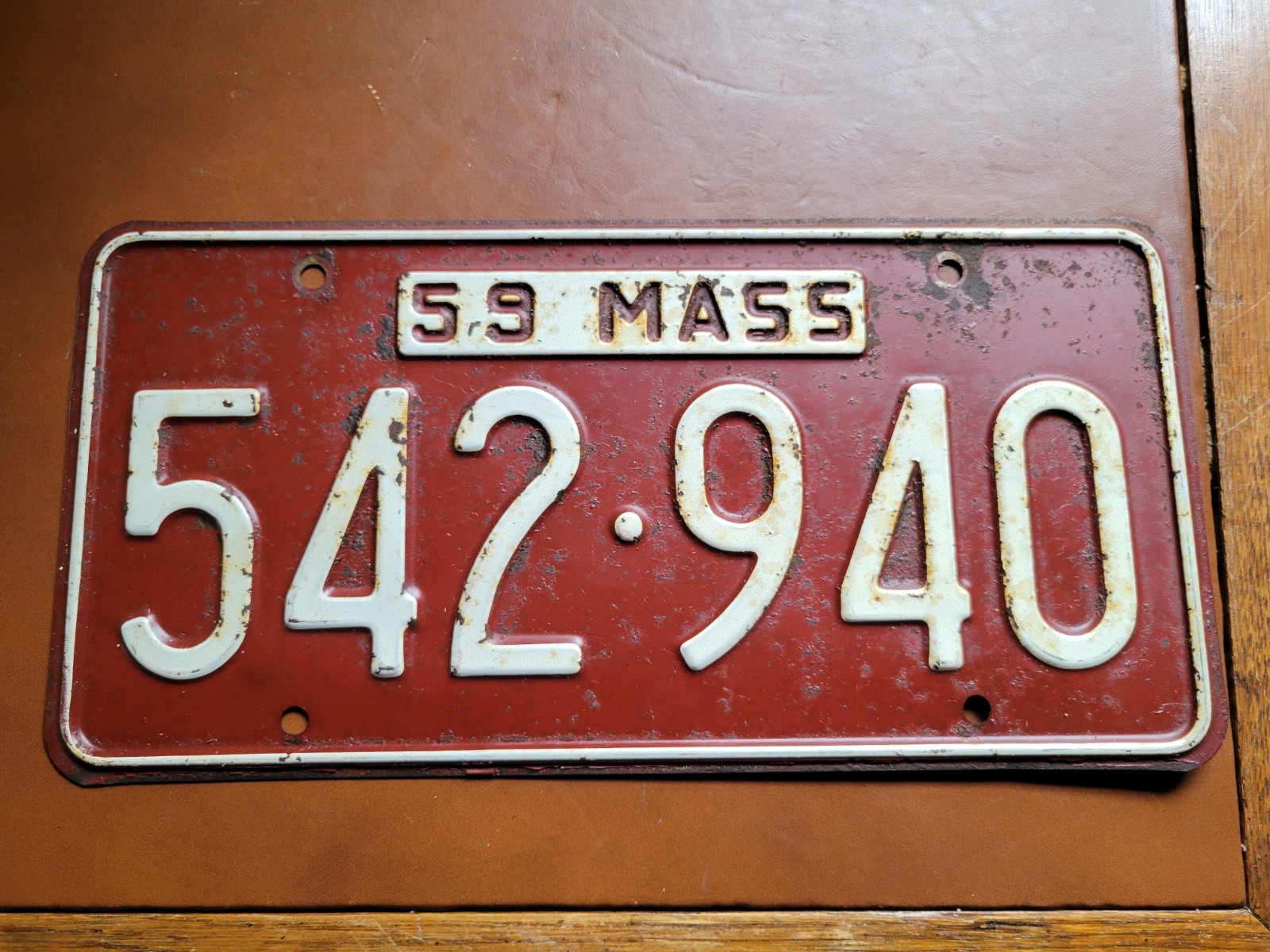 Vintage 1959 Massachusetts License Plate Tag 59 MASS MA 542-940 Auto Man Cave Vintage 1959 Massachusetts License Plate Tag 59 MASS MA 542-940 Auto Man Cave
