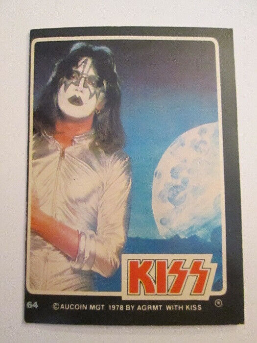 1978 Dunruss Bubble Gum Rock & Roll Trading Card #64 KISS Ace Frehley Glam Band