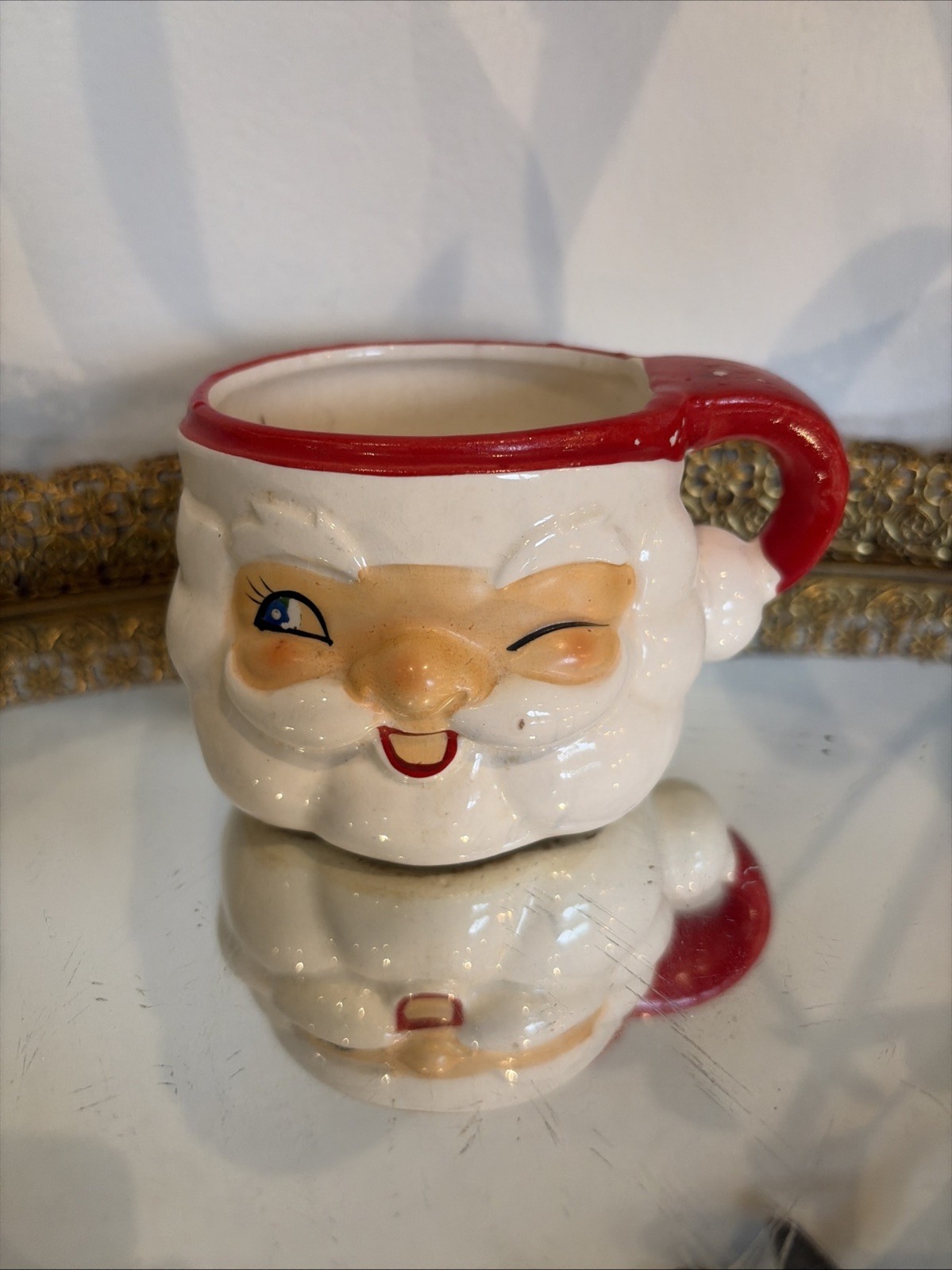 Vintage Holt Howard Winking Santa Claus Mug Japan Ceramic Red Vintage Holt Howard Winking Santa Claus Mug Japan Ceramic Red