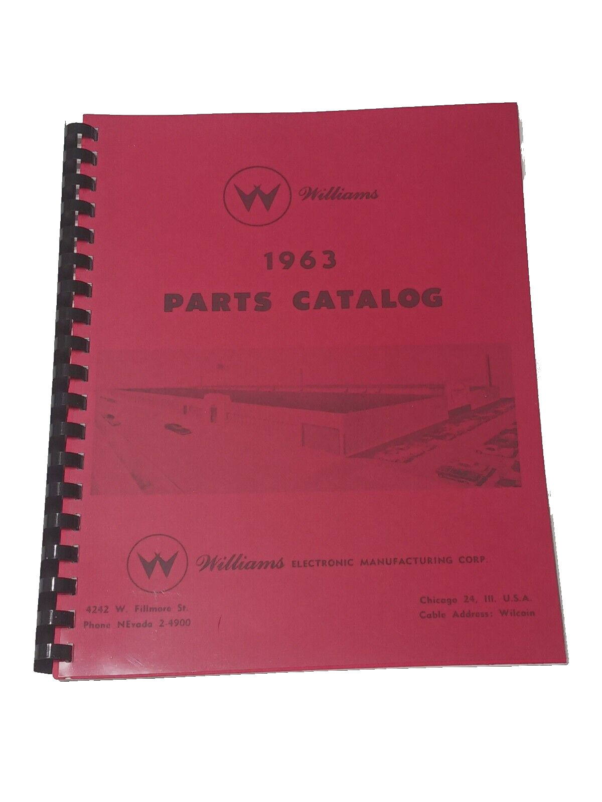 1963 Williams Pinball Parts Catalog 1963 Williams Pinball Parts Catalog
