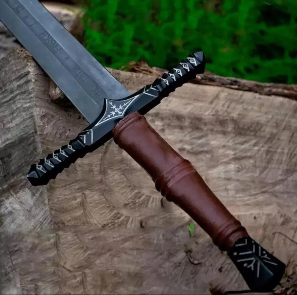 Hand Forged Carbon Steel Viking Sword | Battle Ready Medieval Sword w/ Scabbard. Hand Forged Carbon Steel Viking Sword | Battle Ready Medieval Sword w/ Scabbard.