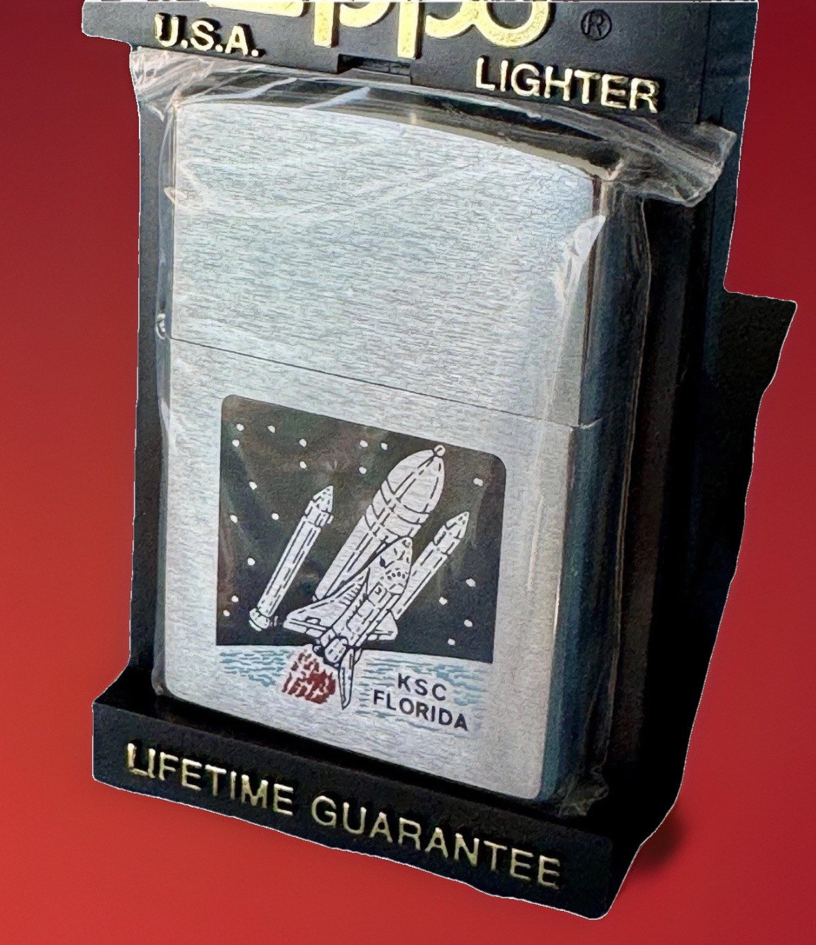 Vintage 1997 Zippo NASA Kennedy Space Center Lighter NIB D XIII Shuttle Sealed Vintage 1997 Zippo NASA Kennedy Space Center Lighter NIB D XIII Shuttle Sealed