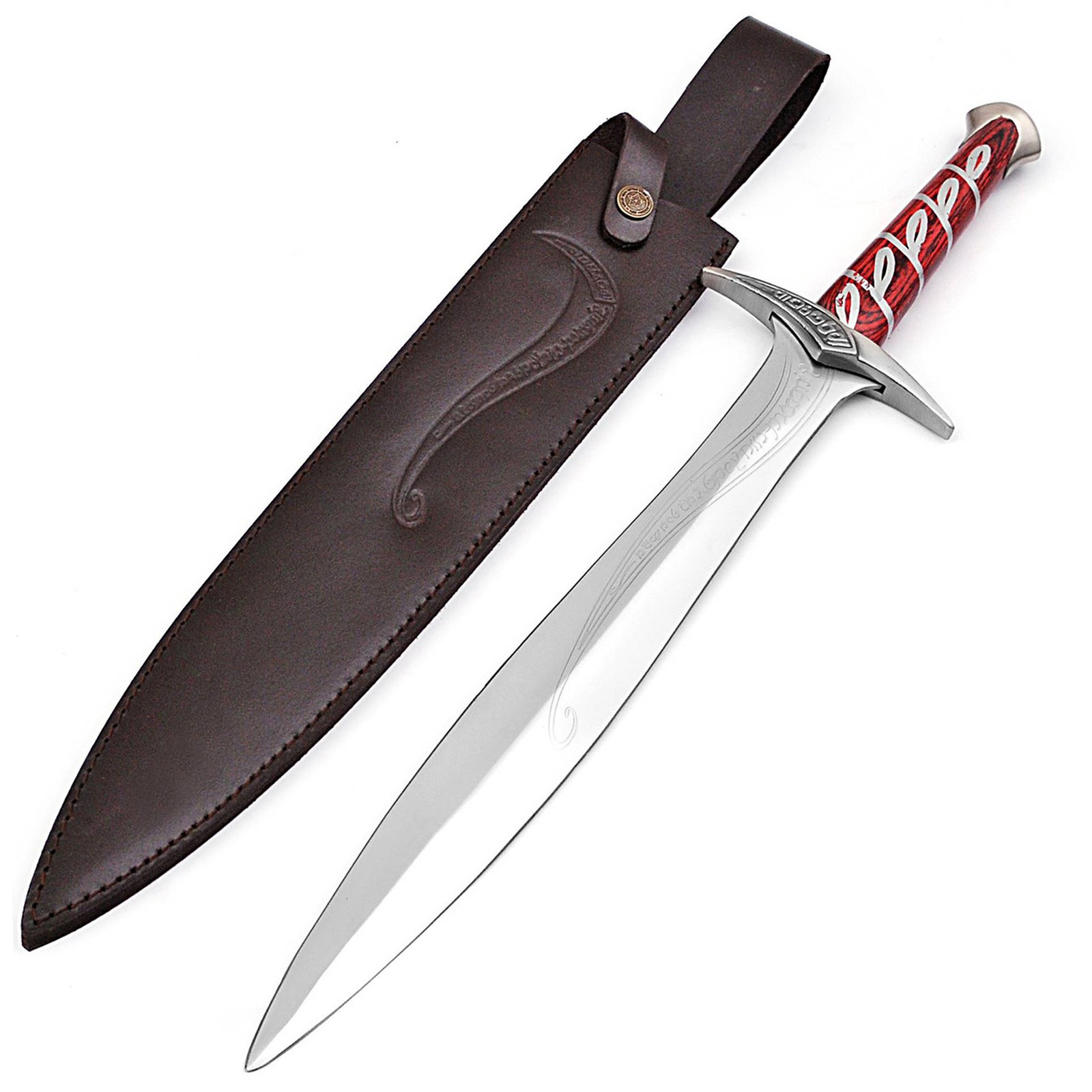 MOVIE REPLICA MADE POLISHED STEEL STING SWORD DAGGER TROLLS HOARD LOOT 22" MOVIE REPLICA MADE POLISHED STEEL STING SWORD DAGGER TROLLS HOARD LOOT 22"