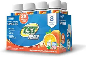 Camco TST MAX RV Toilet Treatment -(8) 4oz Bottles - Orange-Made in the USA