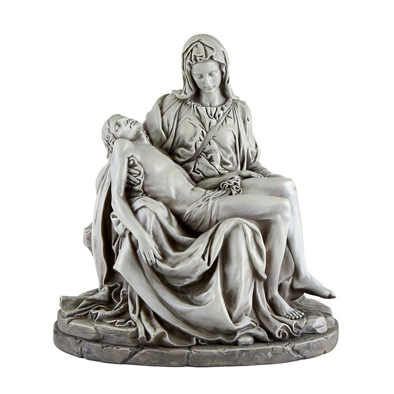 #La Pieta by Michelangelo Statue, 12.5" H Pieta Statue, Stone-Resin Reproduction #La Pieta by Michelangelo Statue, 12.5" H Pieta Statue, Stone-Resin Reproduction