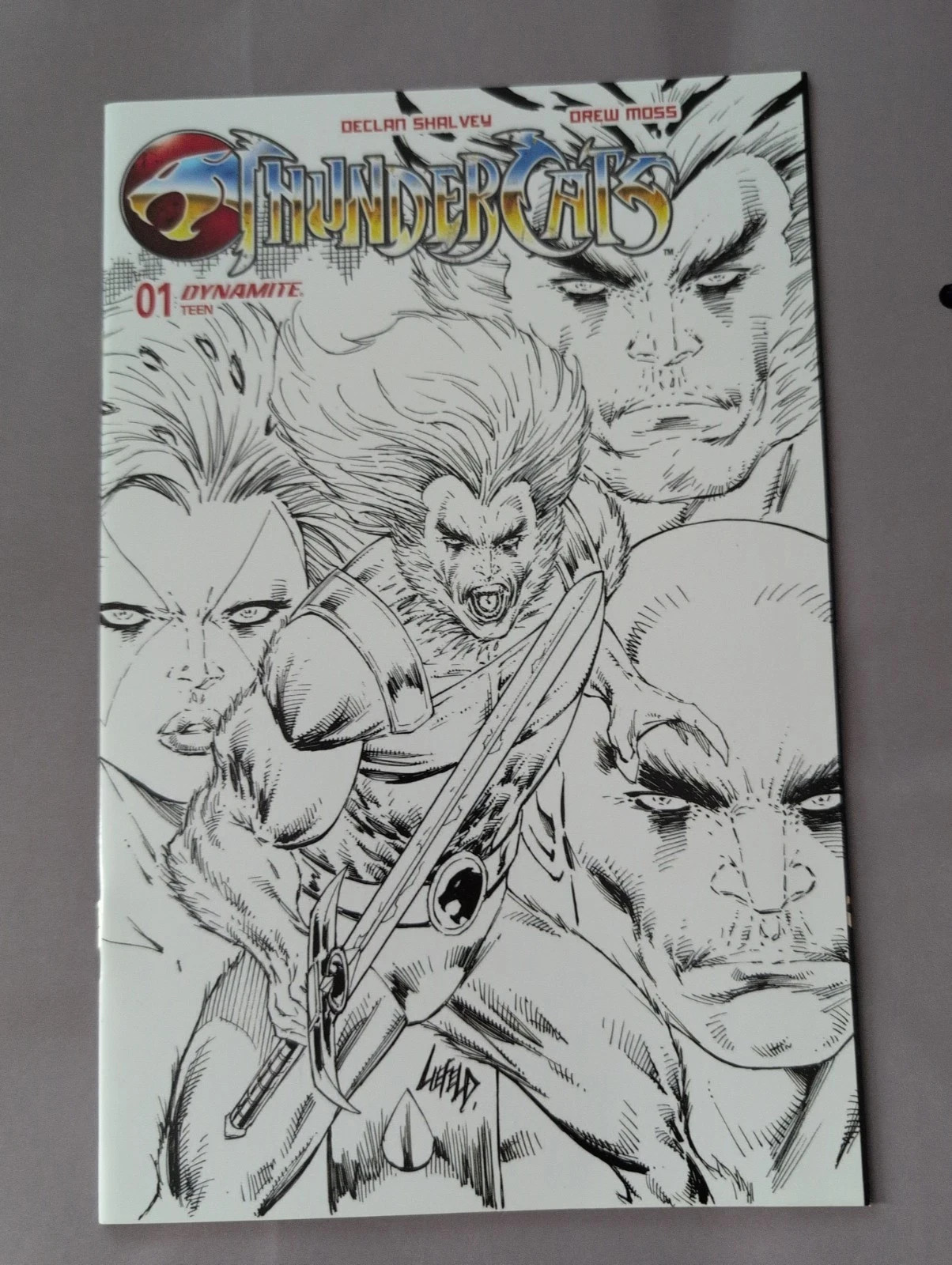 (2024) DYNAMITE THUNDERCATS #1 1:10 ROB LIEFELD B/W VARIANT COVER (2024) DYNAMITE THUNDERCATS #1 1:10 ROB LIEFELD B/W VARIANT COVER