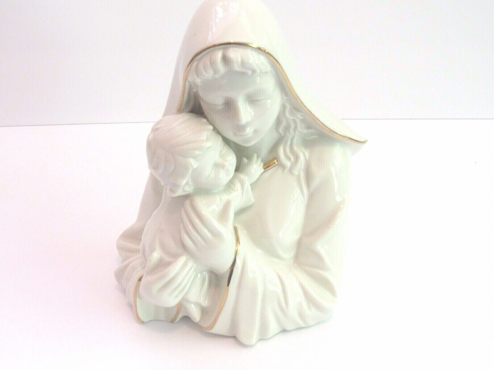 Mikasa Religious Virgin Mary Madonna Mother Child Statue Figurine 8\