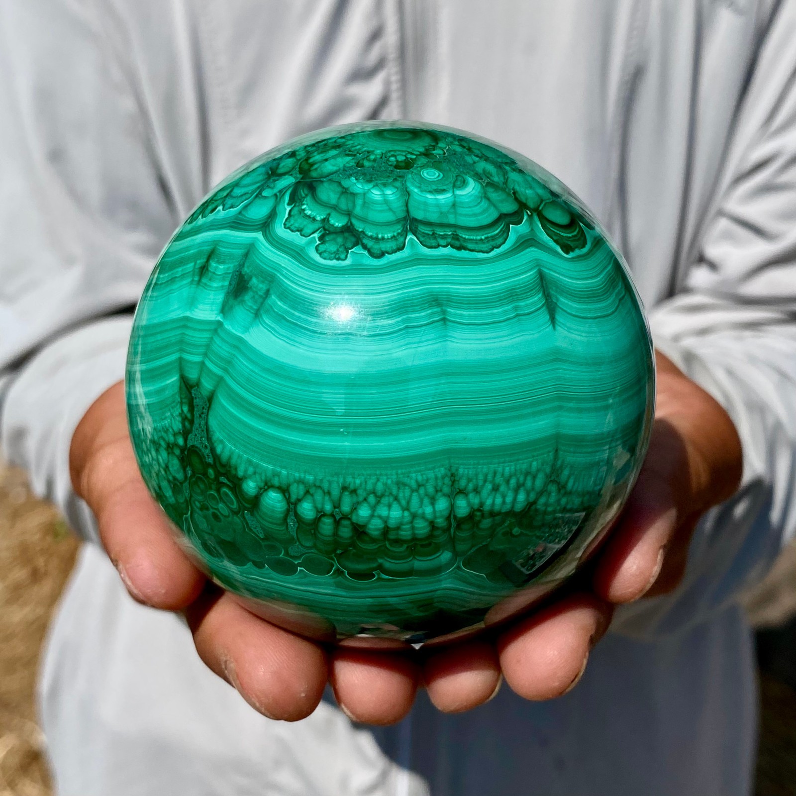2.4LB Rare Natural Malachite quartz hand Carved sphere Crystal Healing Gem ball 2.4LB Rare Natural Malachite quartz hand Carved sphere Crystal Healing Gem ball
