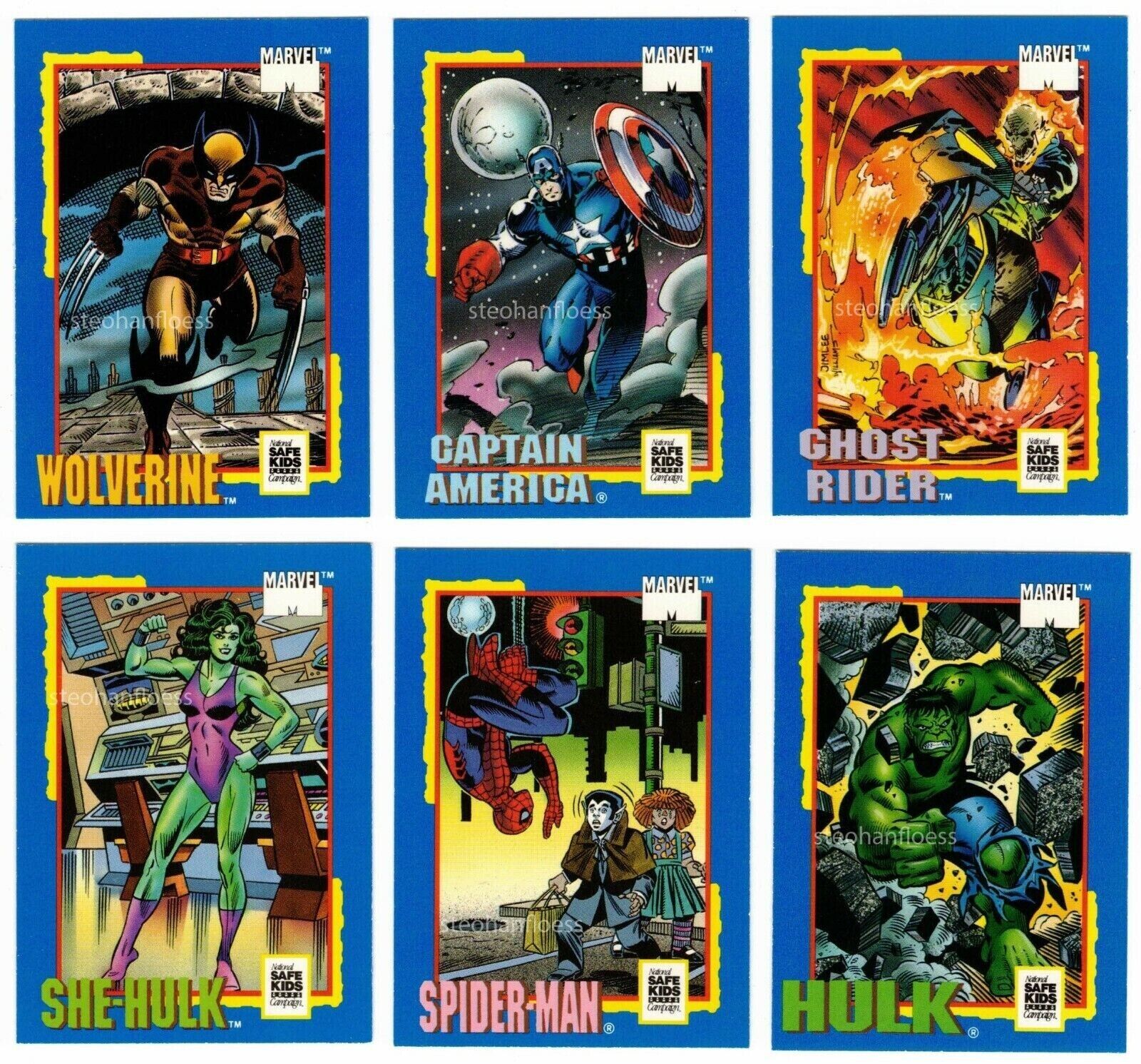 1991 Impel Marvel Treats Complete Trading Card Complete Set Spider-Man Wolverine