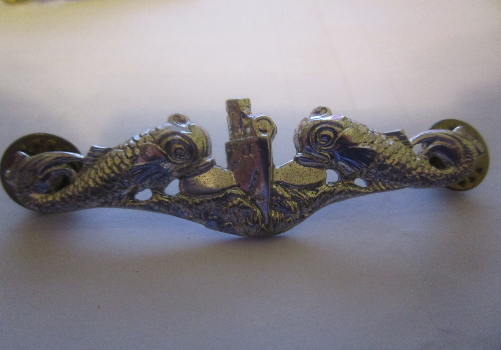 US Navy Enlisted Submarine Warfare Insignia Military Badge Pin Sterling Dolphins US Navy Enlisted Submarine Warfare Insignia Military Badge Pin Sterling Dolphins