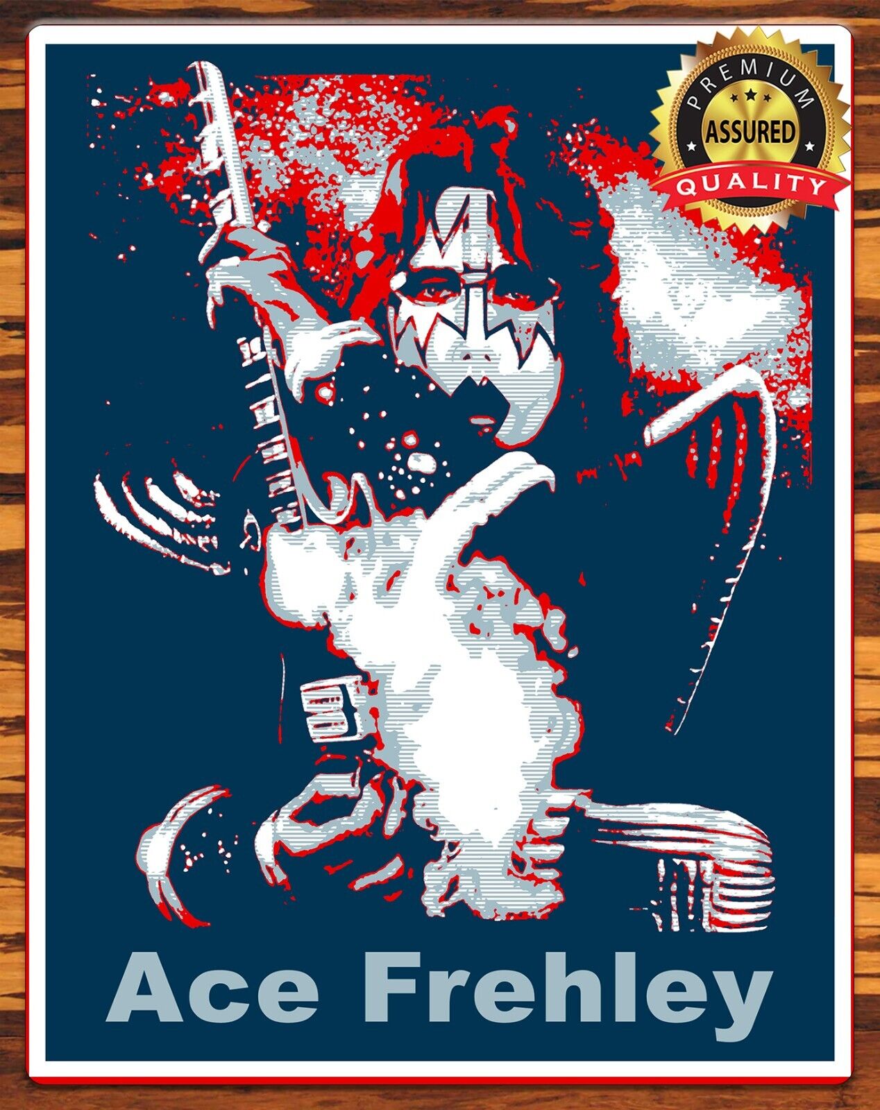 Ace Frehley - Kiss - Metal Sign 11 x 14