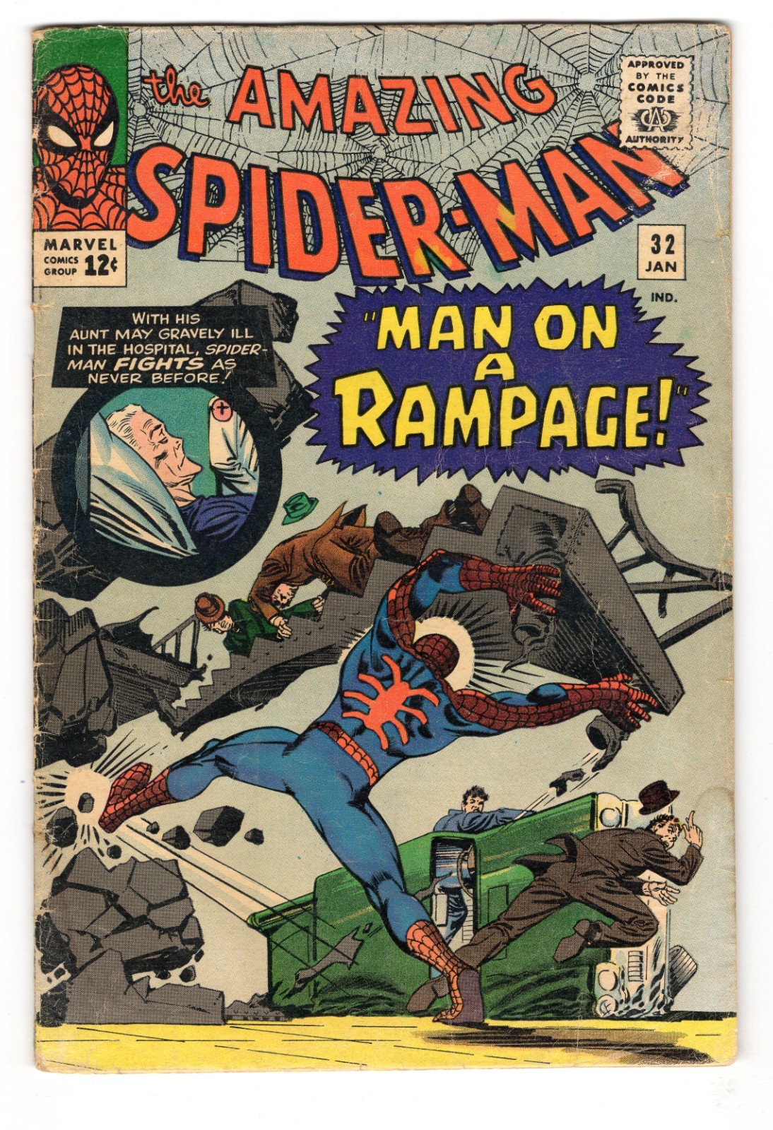 Amazing Spider-Man 32 1966 Marvel Comics G/VG 3.0 Curt Connors Doctor Octopus Amazing Spider-Man 32 1966 Marvel Comics G/VG 3.0 Curt Connors Doctor Octopus