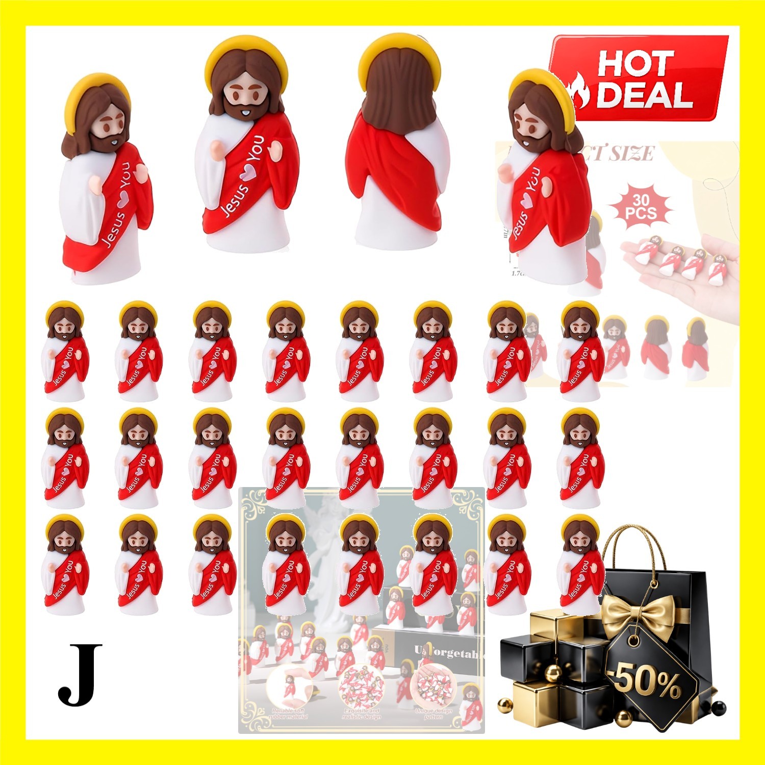 Red 30 Pcs Little Jesus Figures Jesus Love You Mini Jesus Figurines Red 30 Pcs Little Jesus Figures Jesus Love You Mini Jesus Figurines
