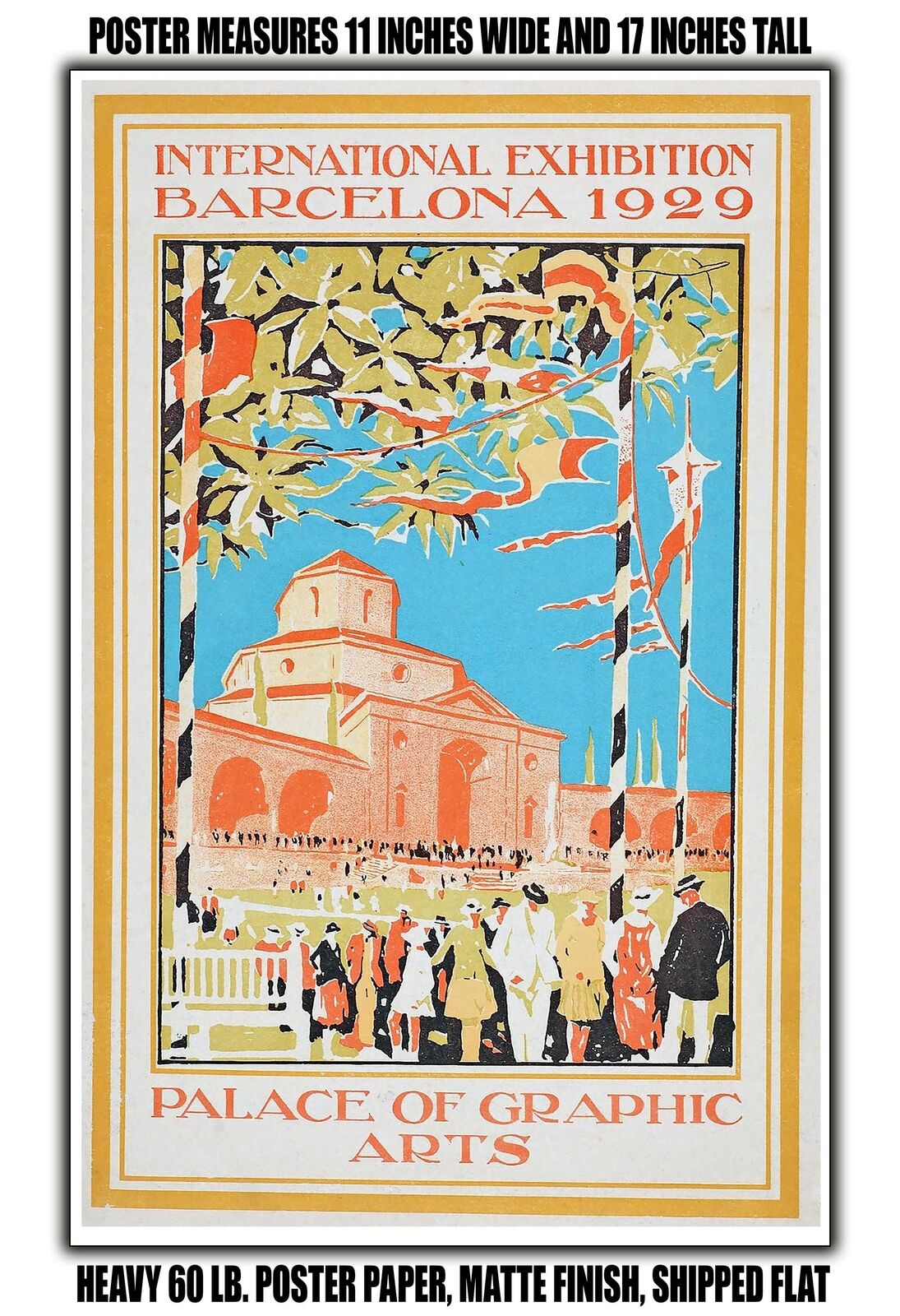 11x17 POSTER - 1929 International Exhibition Barcelona Palace of Graphic Arts
