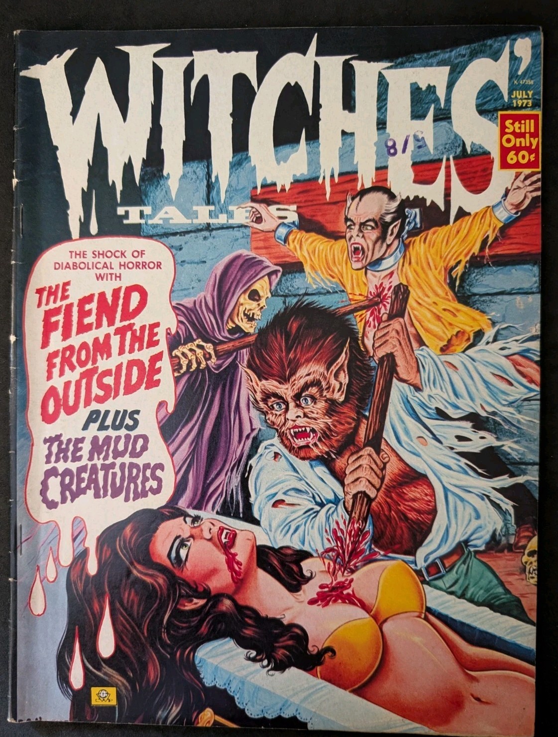 Witches Tales Vol. 5 No. 4 1973 Eerie Publications Horror Comic Magazine Witches Tales Vol. 5 No. 4 1973 Eerie Publications Horror Comic Magazine