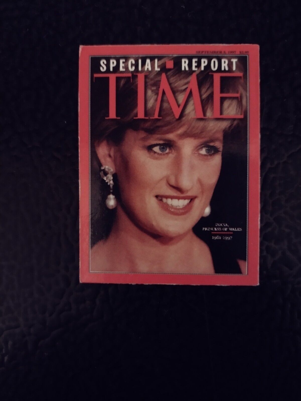 Princess Diana Time Magazine Special Report Magnet. Size 1-7/8 in. by 2-1/2 in. 