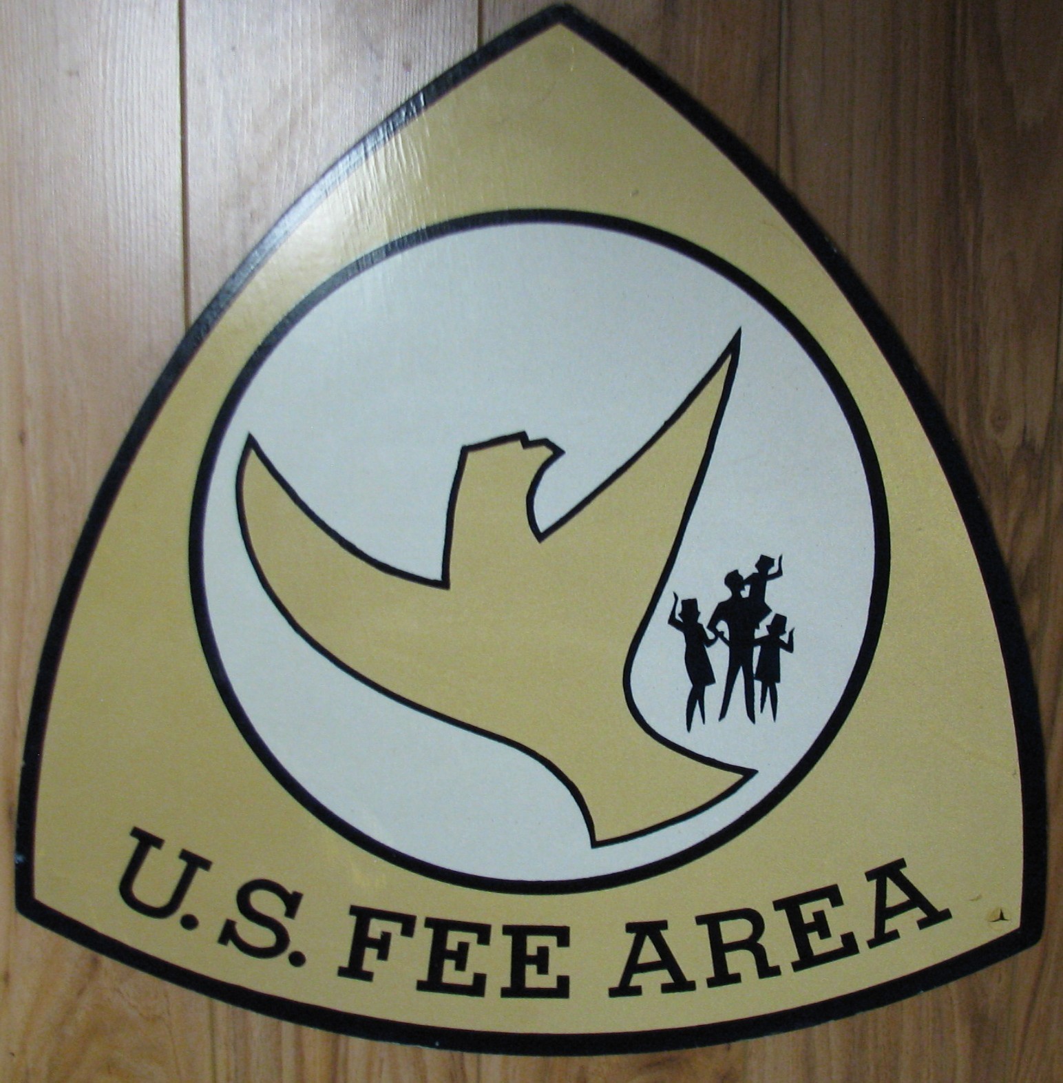 Vintage US Fee Area campground National parks - Forest service WOOD sign Vintage US Fee Area campground National parks - Forest service WOOD sign