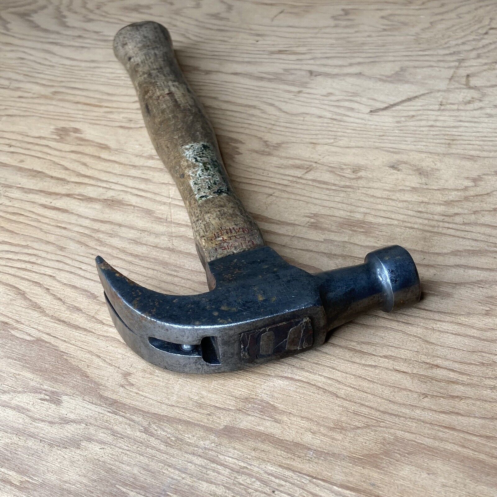 Vintage Cheney Nail Holding Claw Hammer - Bearings Work - Original Handle - 16oz