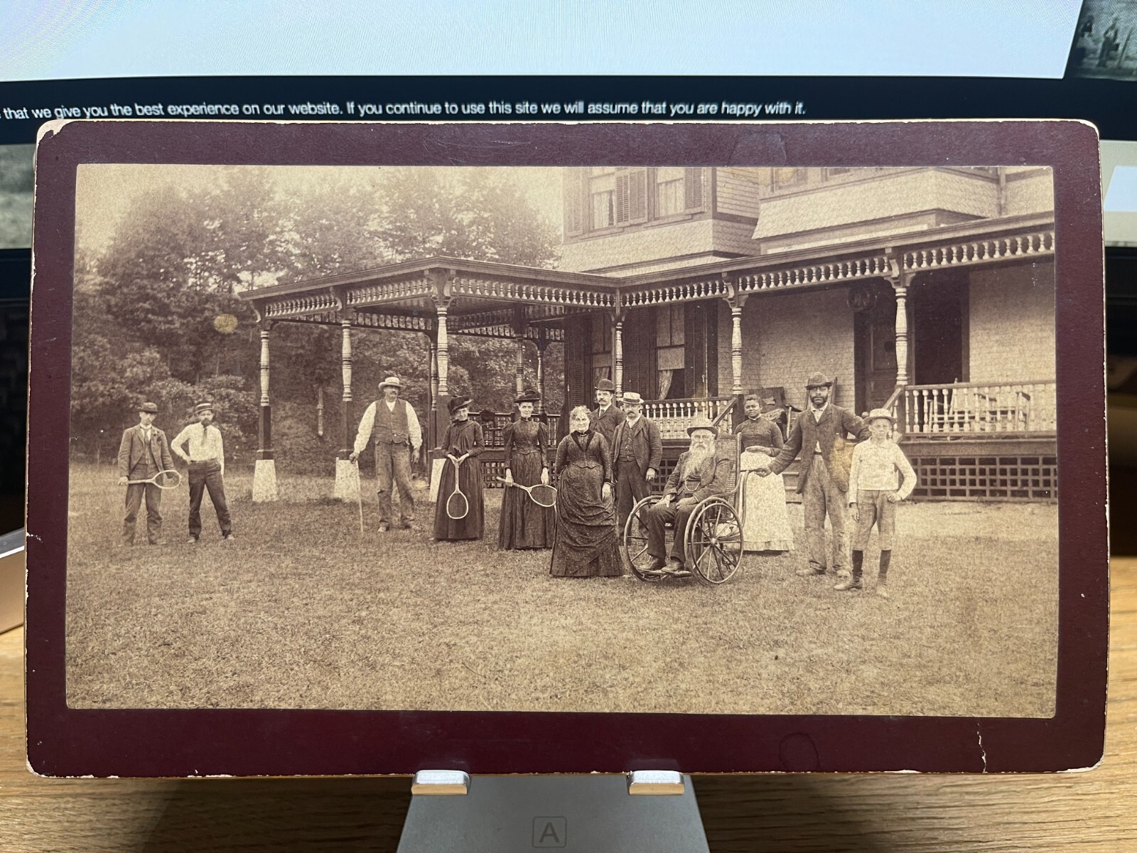 Antique Albumen Photo EDWIN HARRINGTON Inventor HARRINGTON HOISTS Cir 1880-1891 Antique Albumen Photo EDWIN HARRINGTON Inventor HARRINGTON HOISTS Cir 1880-1891