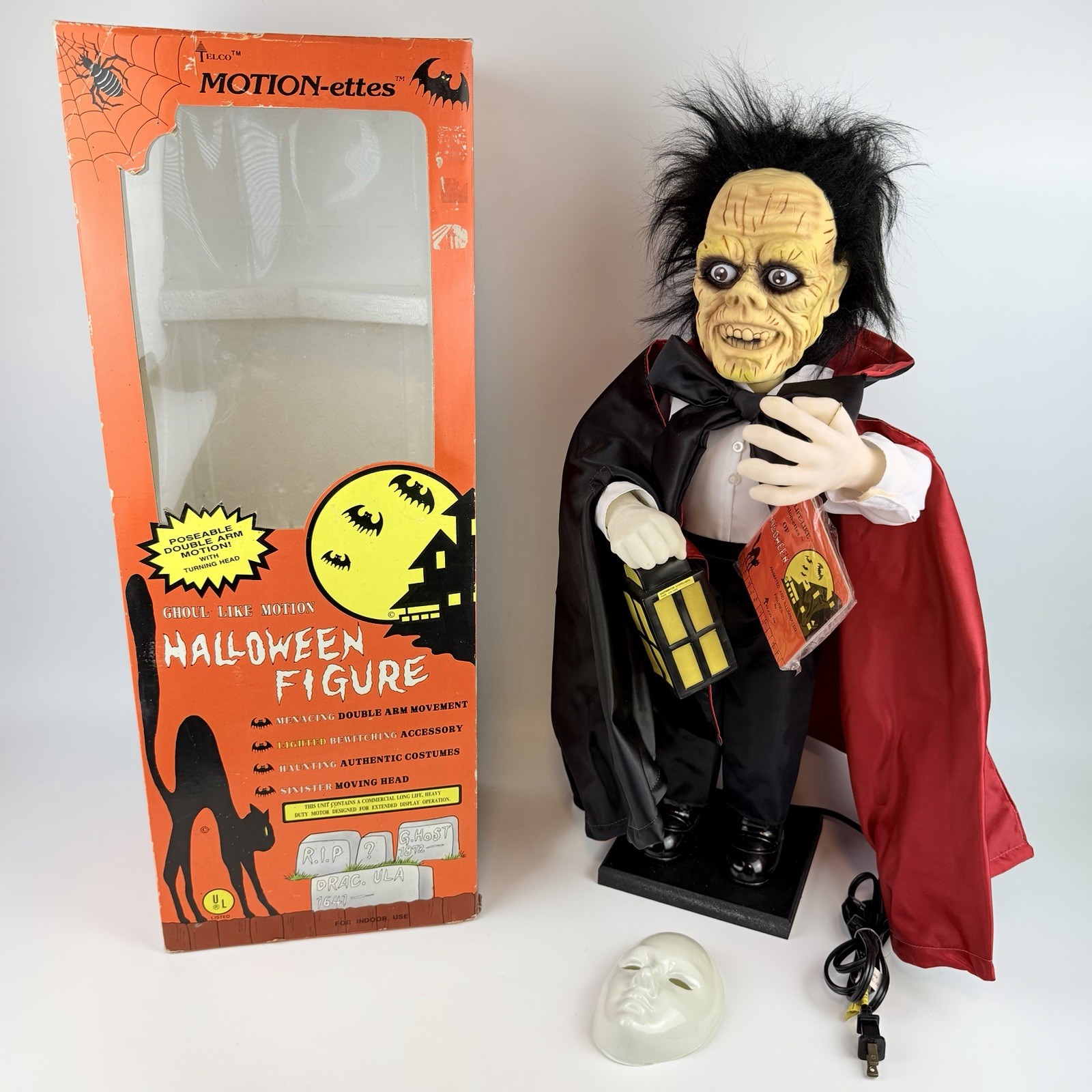 VTG Telco 24" PHANTOM OF THE OPERA Motionette Animated Halloween Figure WORKS