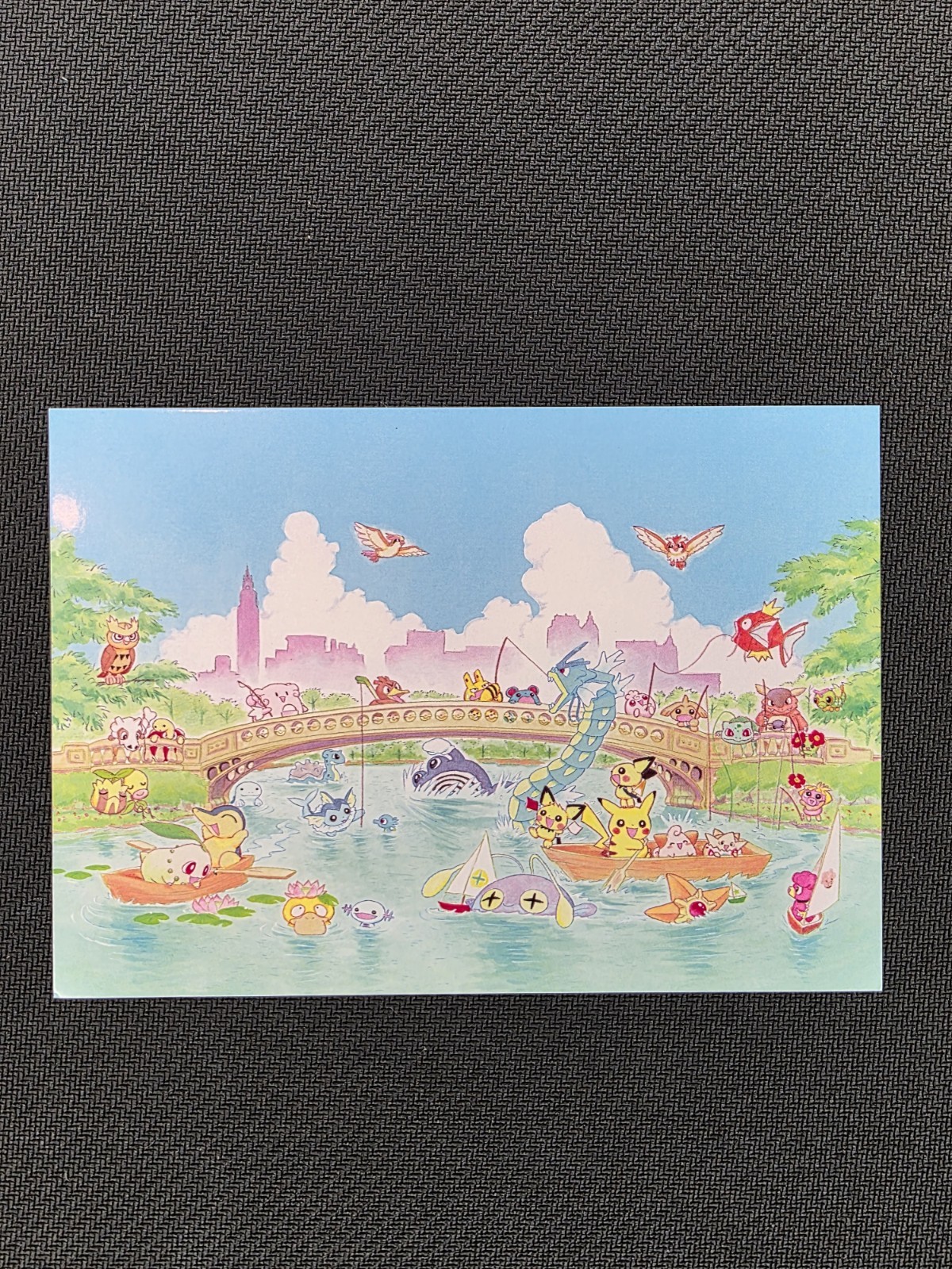 Pokemon Keiko Fukuyama 2000 Fishing Lake Postcard Pikachu Japan Pokemon Keiko Fukuyama 2000 Fishing Lake Postcard Pikachu Japan