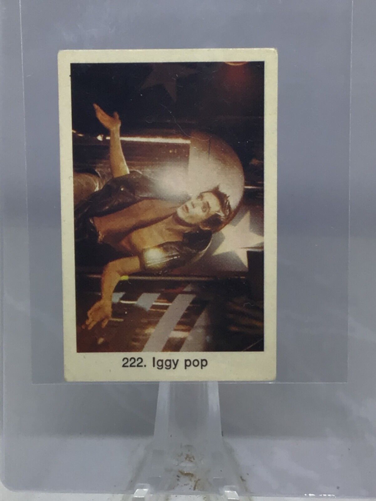 1974-81 Swedish Samlarsaker #222 Iggy Pop (Rock HOF)