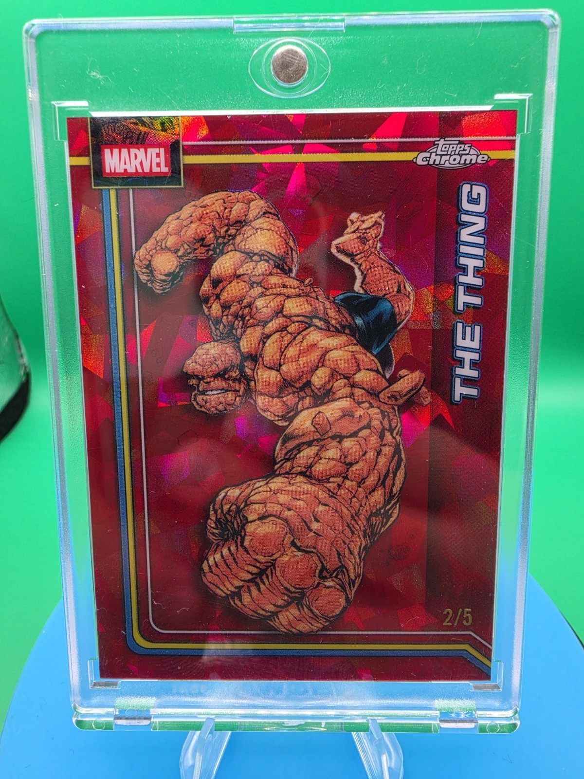2026 Topps Chrome Marvel Sapphire "The Thing" Red /5