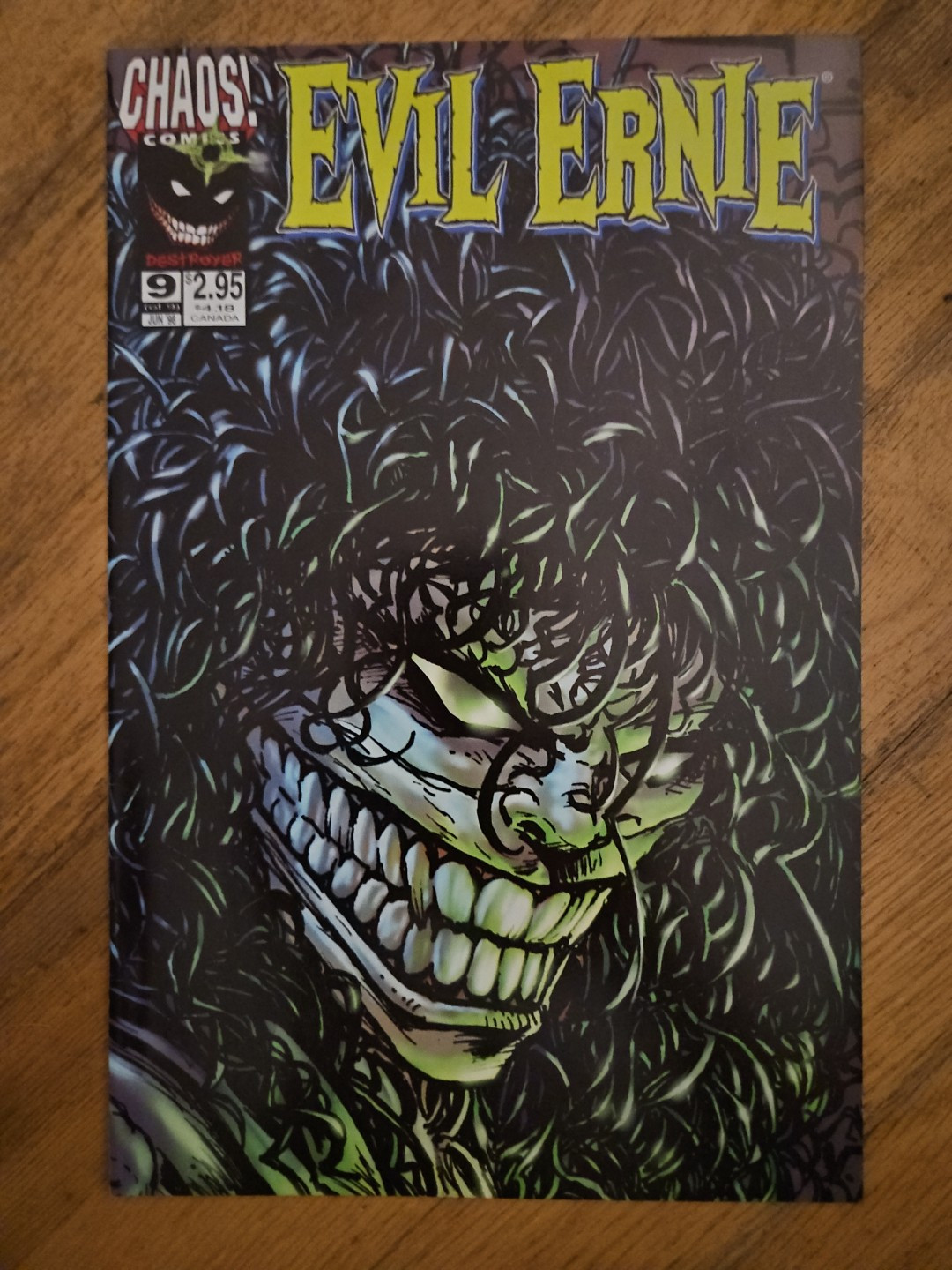 Chaos Comics EVIL ERNIE: Destroyer #9 June 1998 NM/MT Brian Pulido Nice Cover Chaos Comics EVIL ERNIE: Destroyer #9 June 1998 NM/MT Brian Pulido Nice Cover