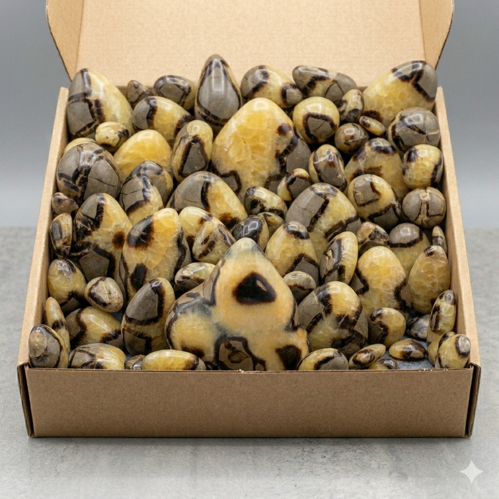 5 KG (11 lb) Yellow Septarian Freeform Bulk Lot 5 KG (11 lb) Yellow Septarian Freeform Bulk Lot