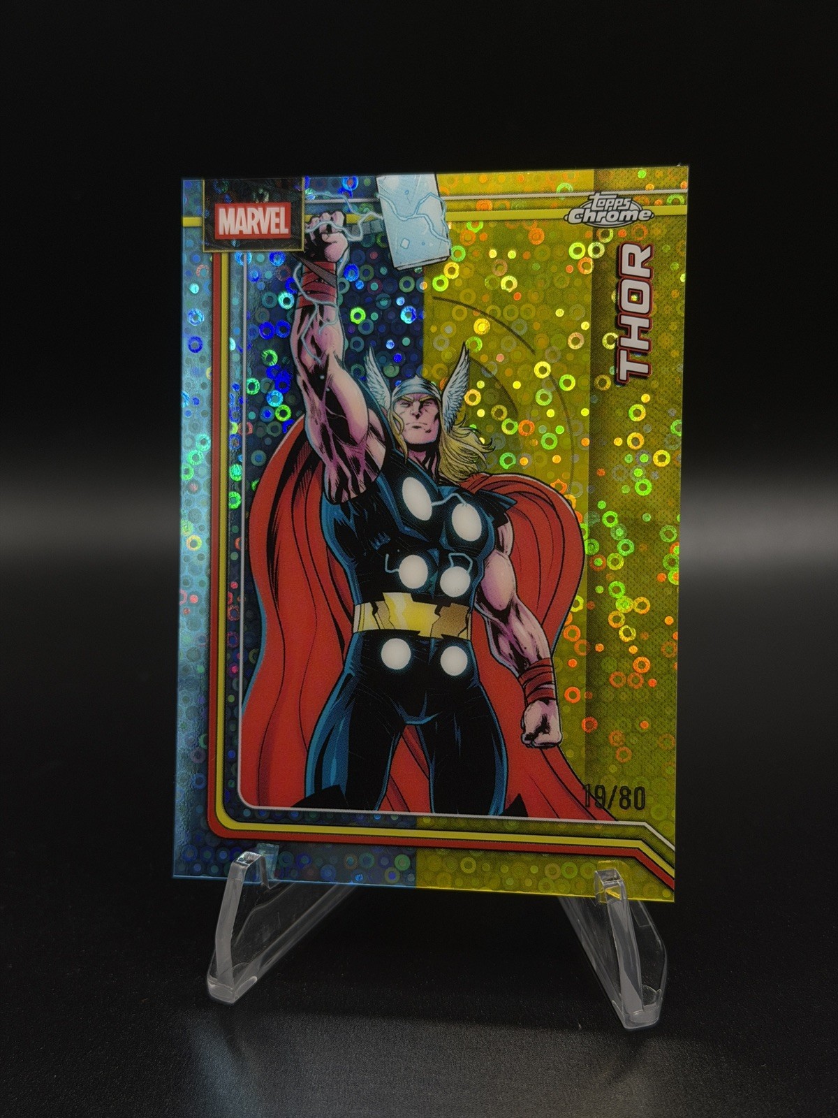 2026 Topps Chrome Marvel Comics #177 Thor Dazzler’s Rhythm Refractor #/80 2026 Topps Chrome Marvel Comics #177 Thor Dazzler’s Rhythm Refractor #/80