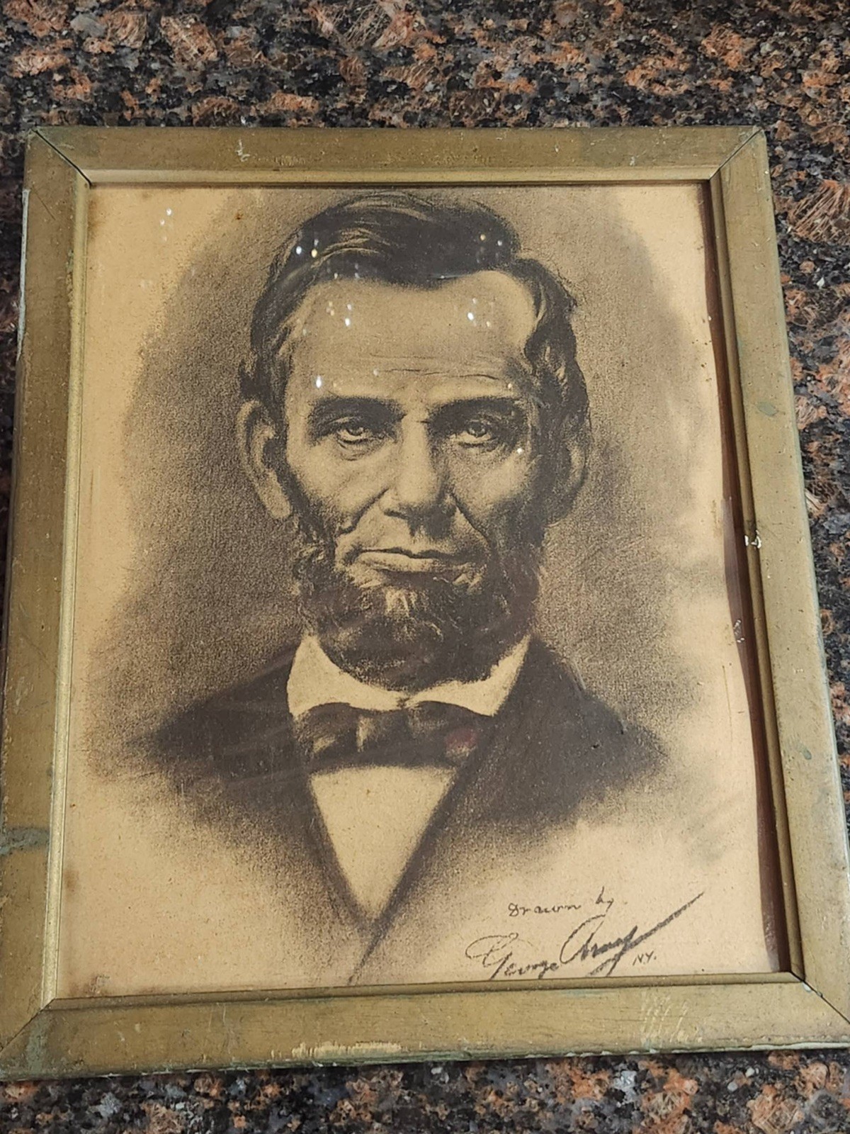 Abraham Lincoln Charcoal Drawing By George Alfred Avison Hard To Find 9X11 Inch Abraham Lincoln Charcoal Drawing By George Alfred Avison Hard To Find 9X11 Inch